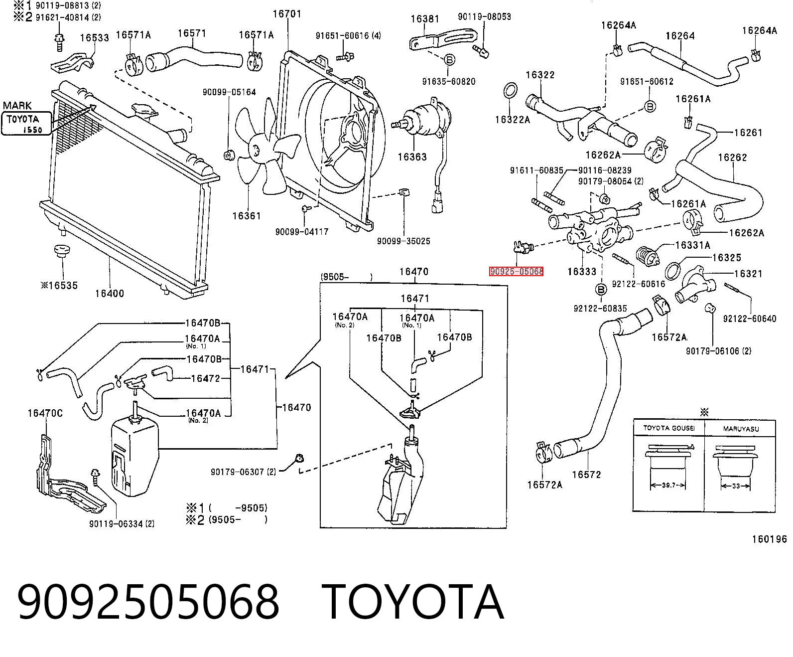 9092505068 Toyota