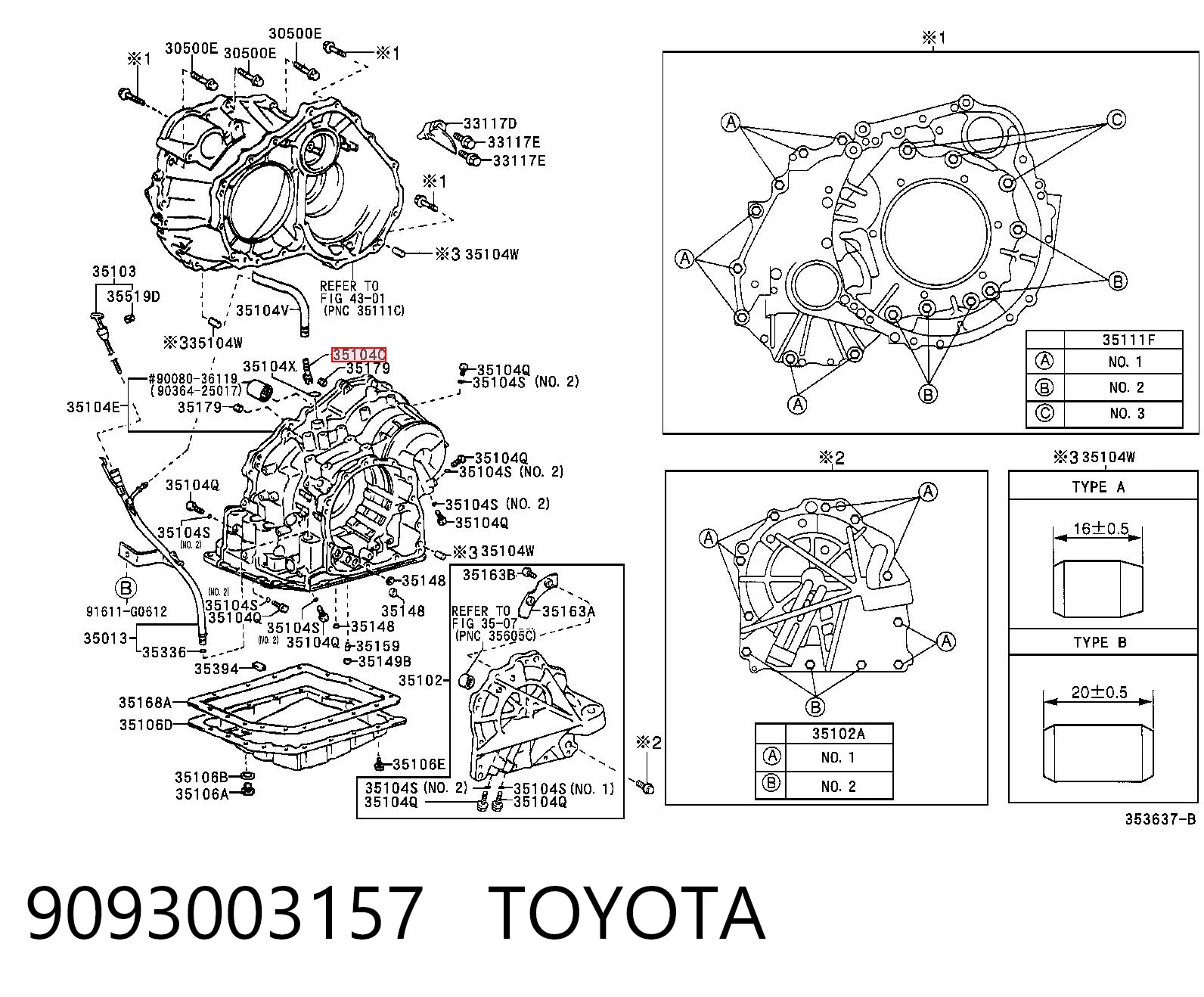 9093003157 Toyota