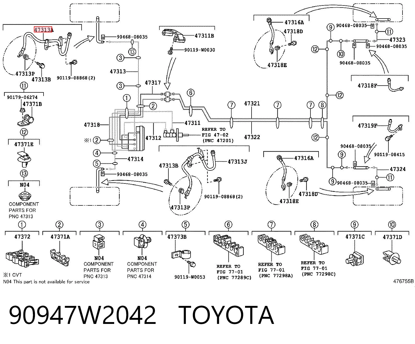 90947W2042 Toyota