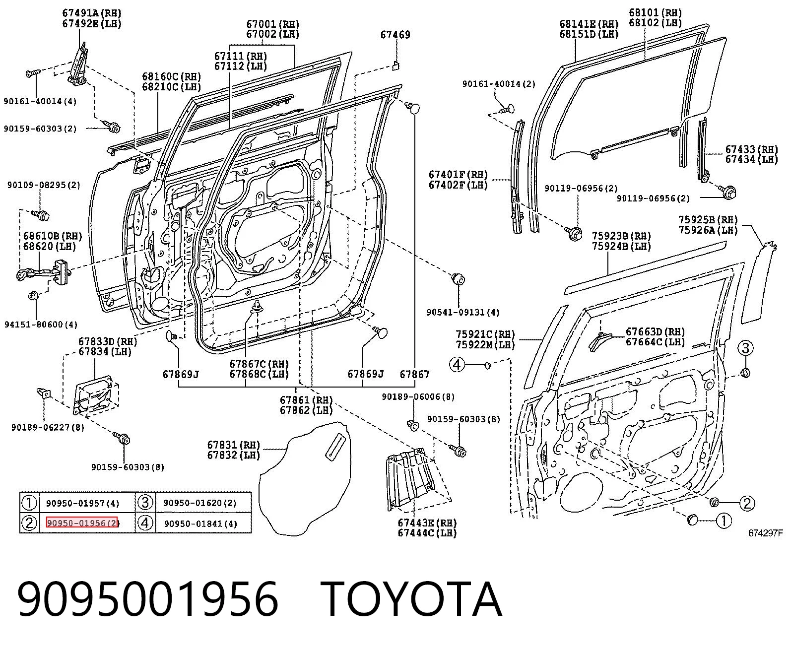 9095001956 Toyota