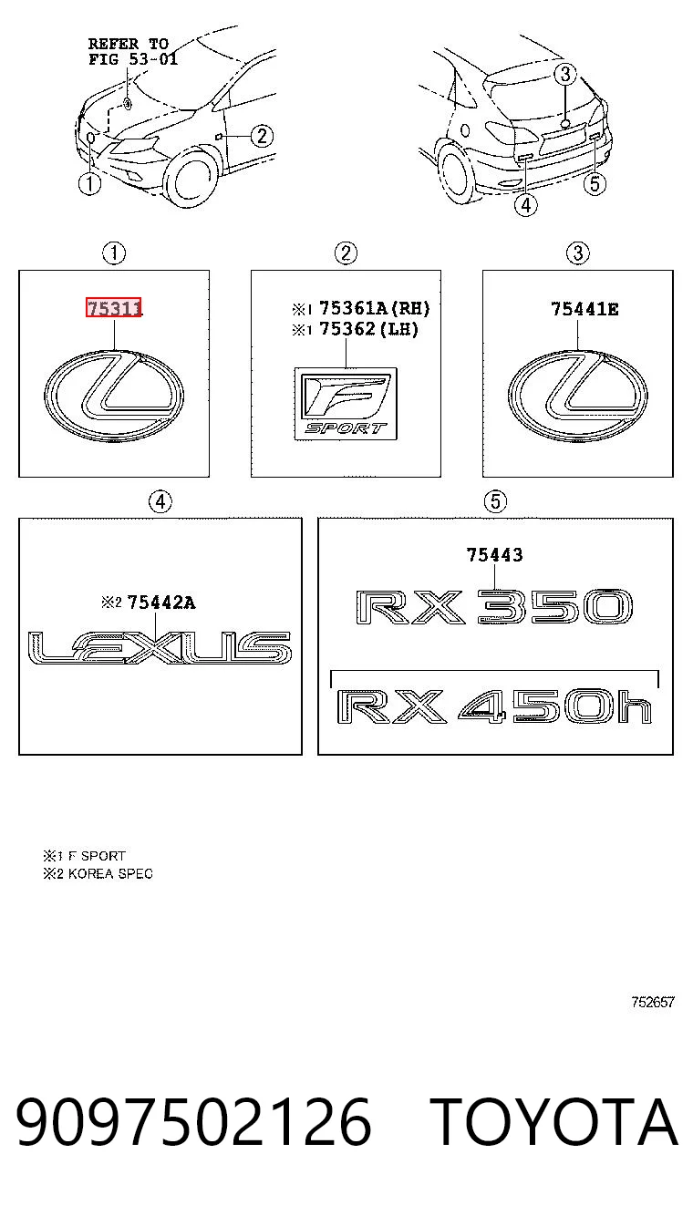9097502126 Toyota