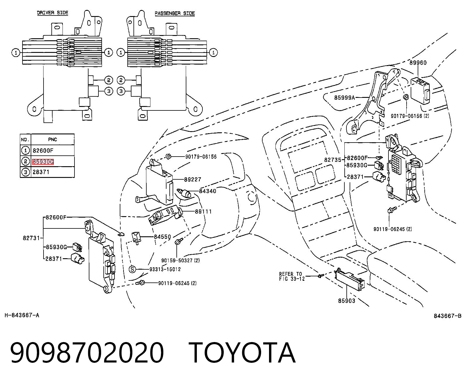 9098702020 Toyota Przekaźnik rozrusznika