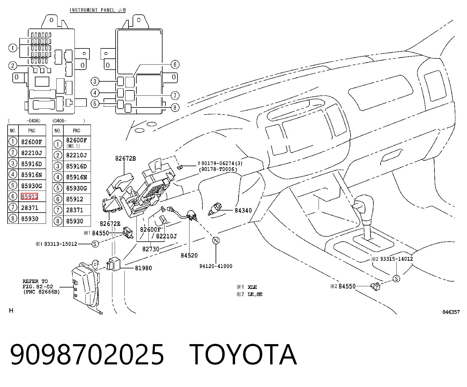 9098702025 Toyota Elektryczne przekaźnik wielofunkcyjne