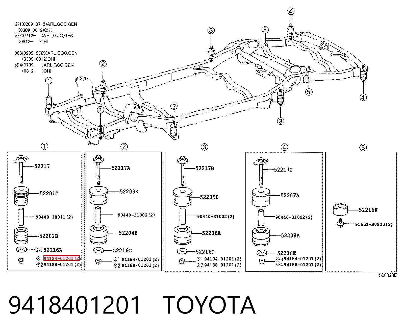 9418401201 Toyota