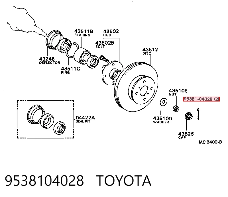 Lożysko piasty tylnej 0010735001 Fiat/Alfa/Lancia