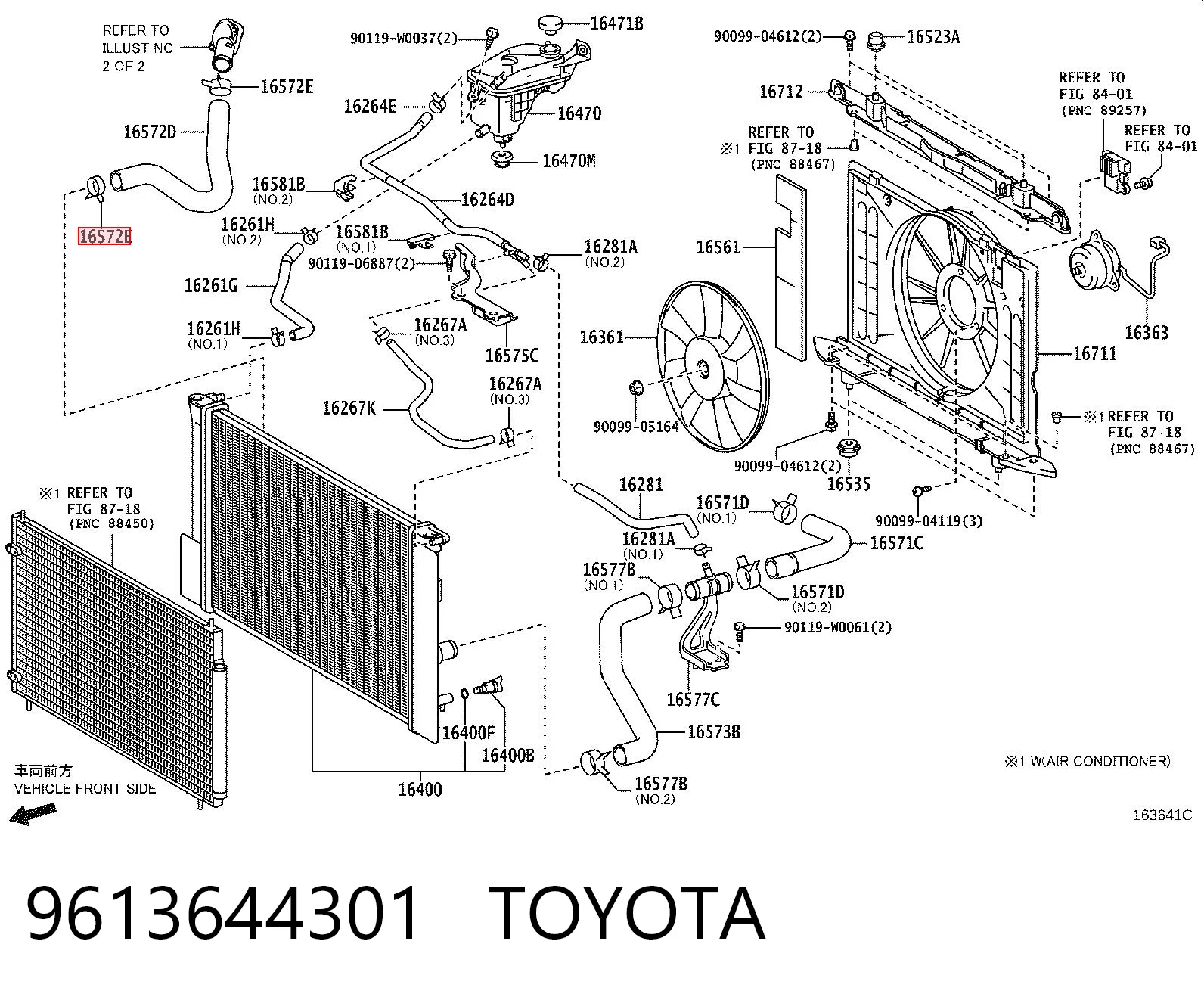 9613644301 Toyota Zacisk sprężynowy
