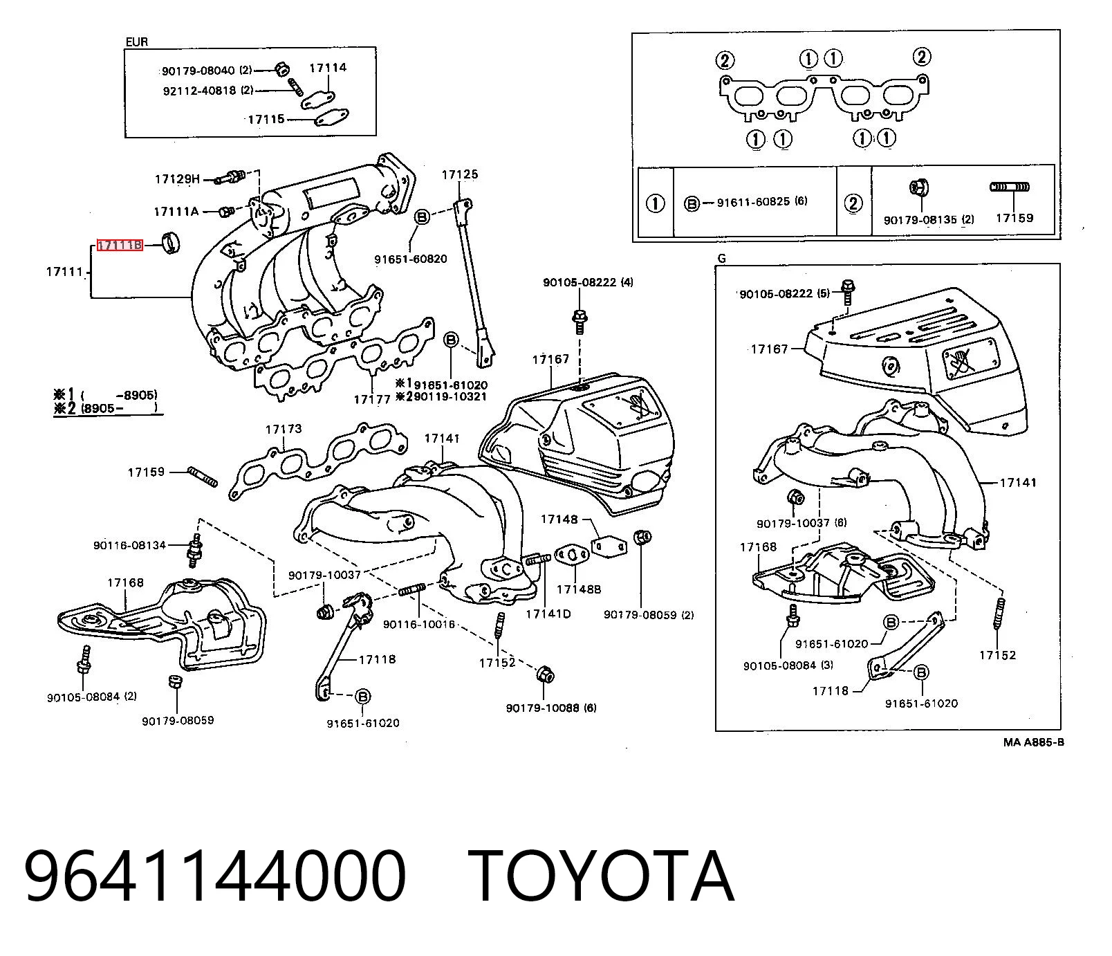 9641144000 Toyota