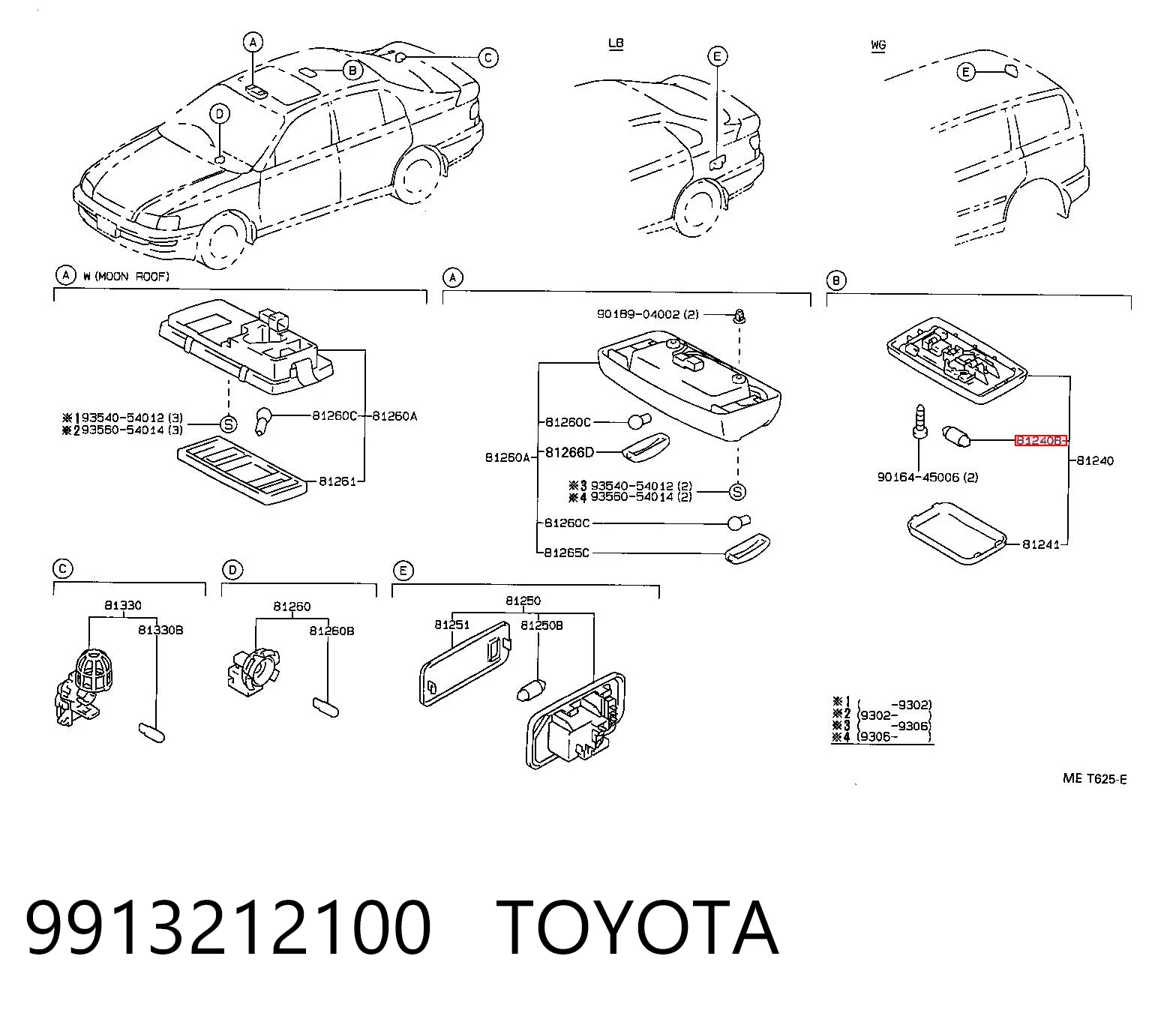 9913212100 Toyota