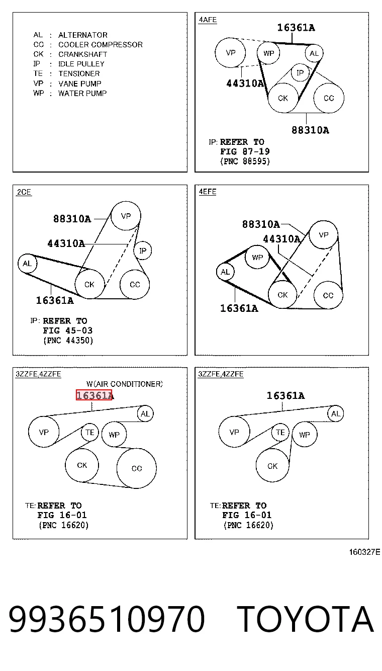 Do koszyka 1752161MA0 Suzuki Pas napędowy mechanizmów