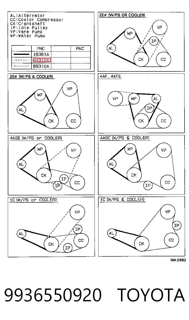 0009932496 Mercedes Pas napędowy mechanizmów