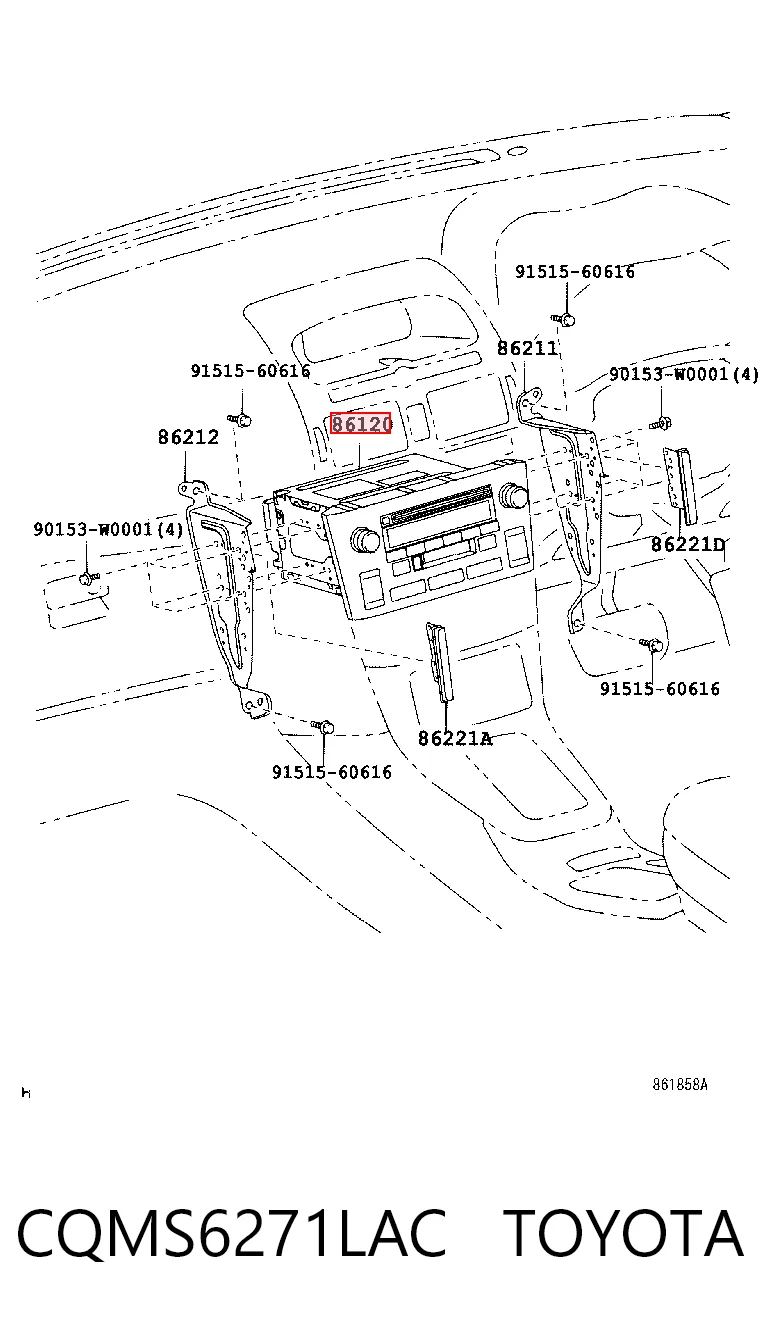 Radioodtwarzacz (radio AM/FM) do Toyota Avensis II T25