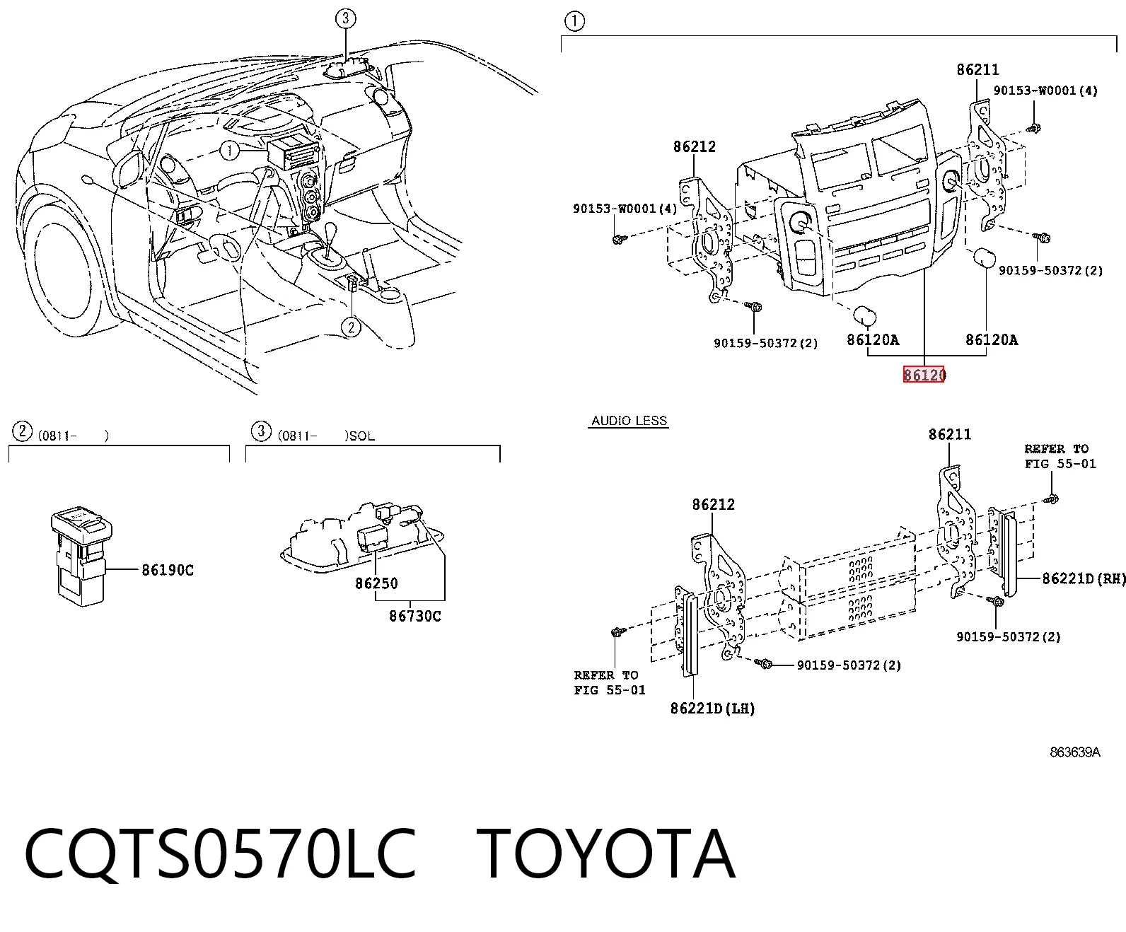Radioodtwarzacz (radio AM/FM) do Toyota Yaris  SP90