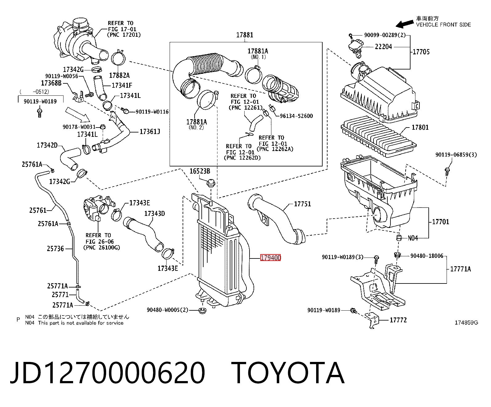 Chłodnica intercoolera Toyota Yaris 