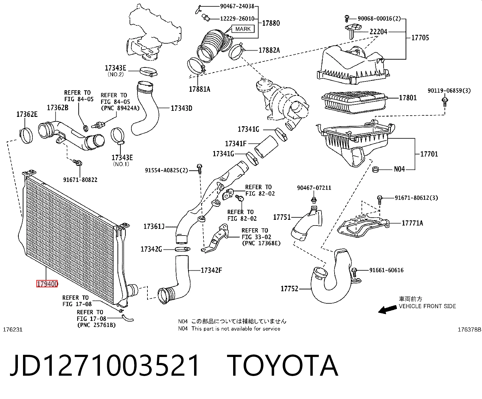 Chłodnica intercoolera Toyota Corolla 