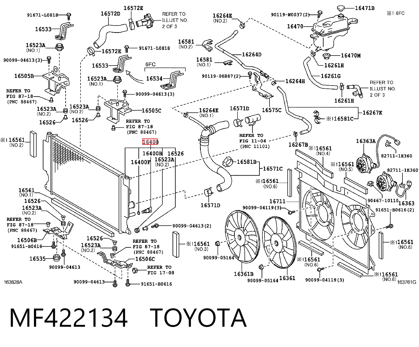  Chłodnica silnika Toyota Avensis 3
