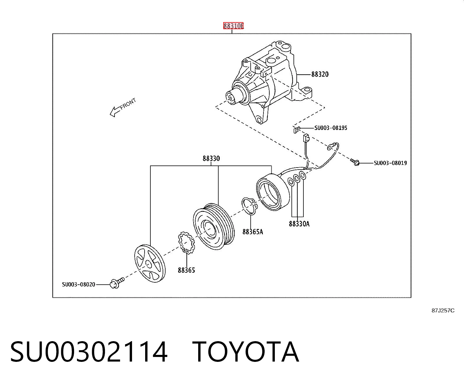  Sprężarka klimatyzacji Subaru Outback 5