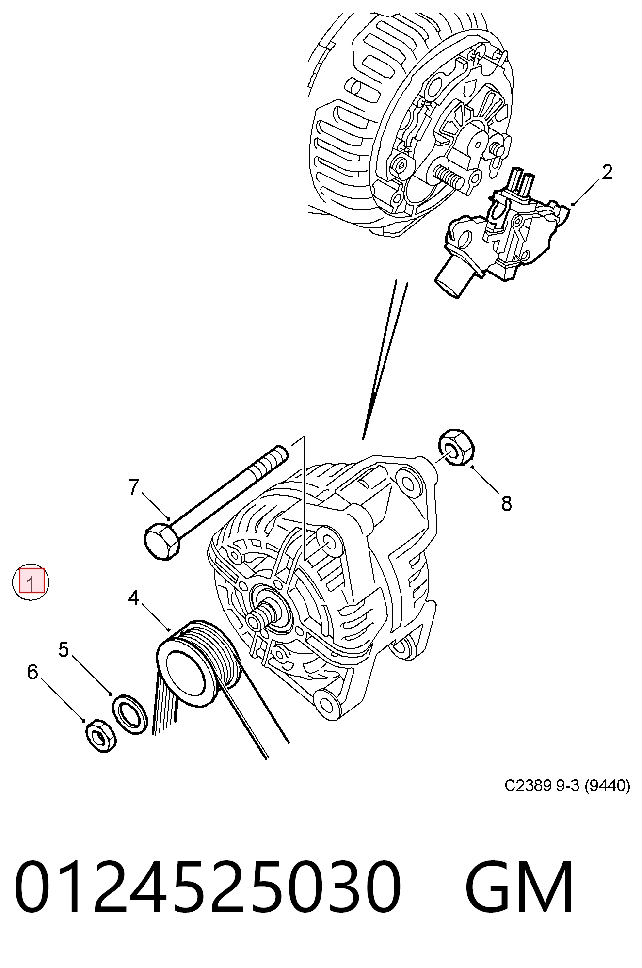 Alternator Peugeot/Citroen 1638099980 cena, od 56,18 USD