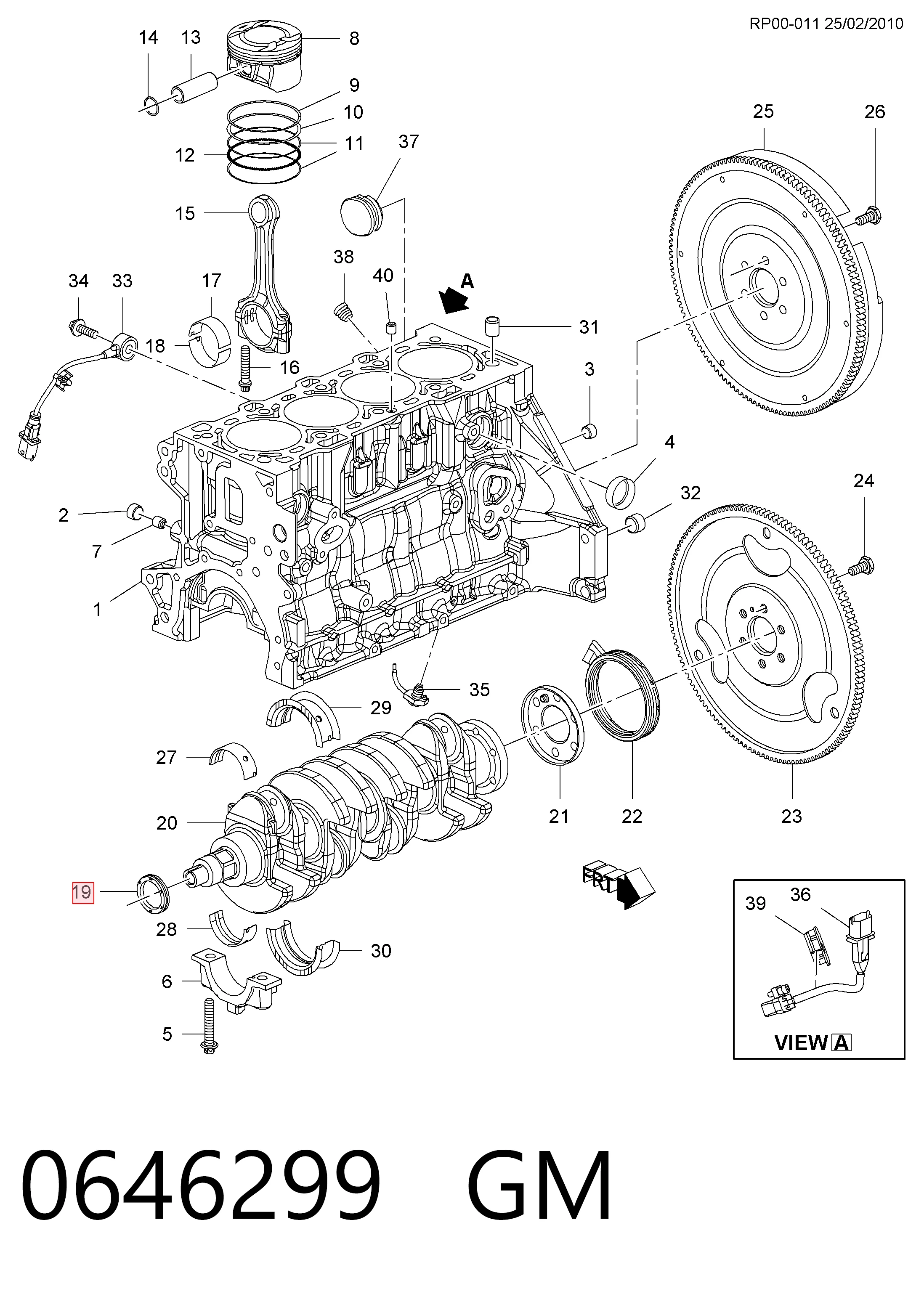 24447223 Hyundai/Kia Uszczelniacz wału korbowego przedni