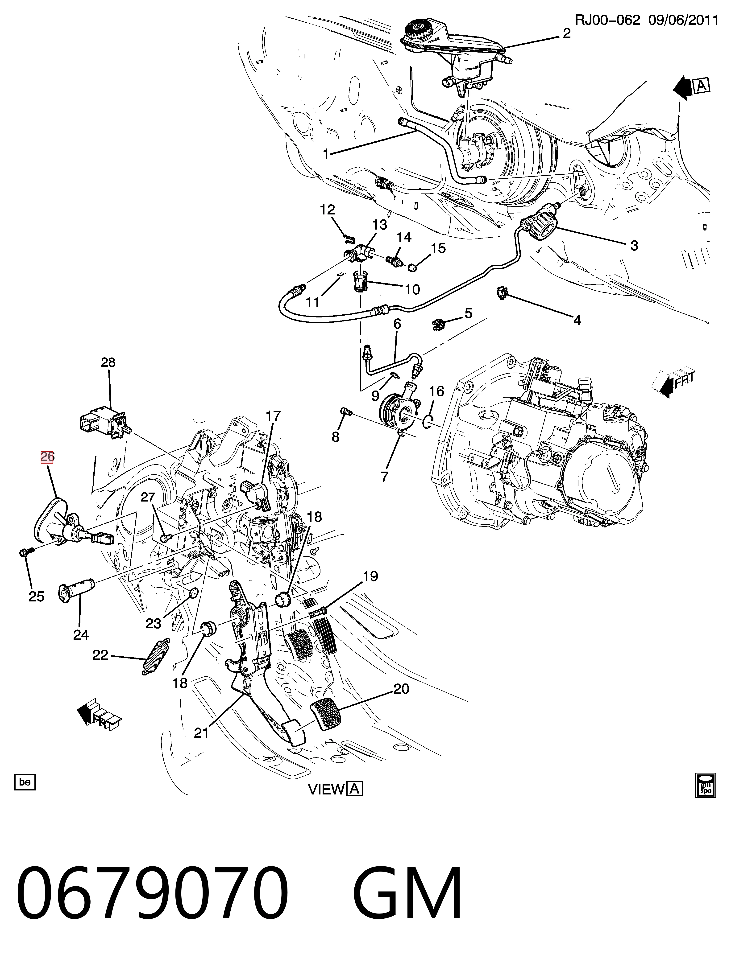 Cylinder sprzęgła główny 2116015 VALEO