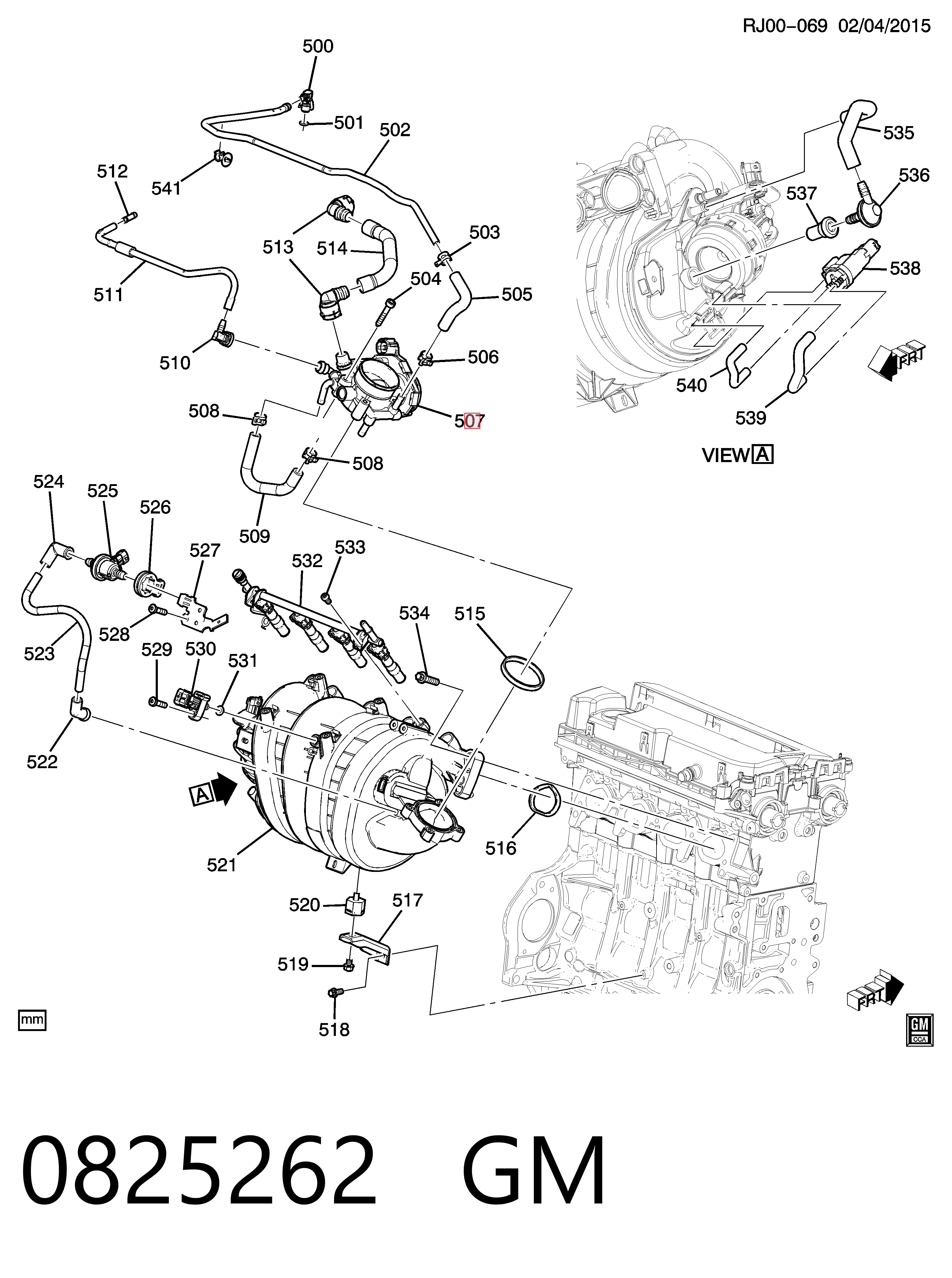 Przepustnica, komplet do Opel Zafira C P12