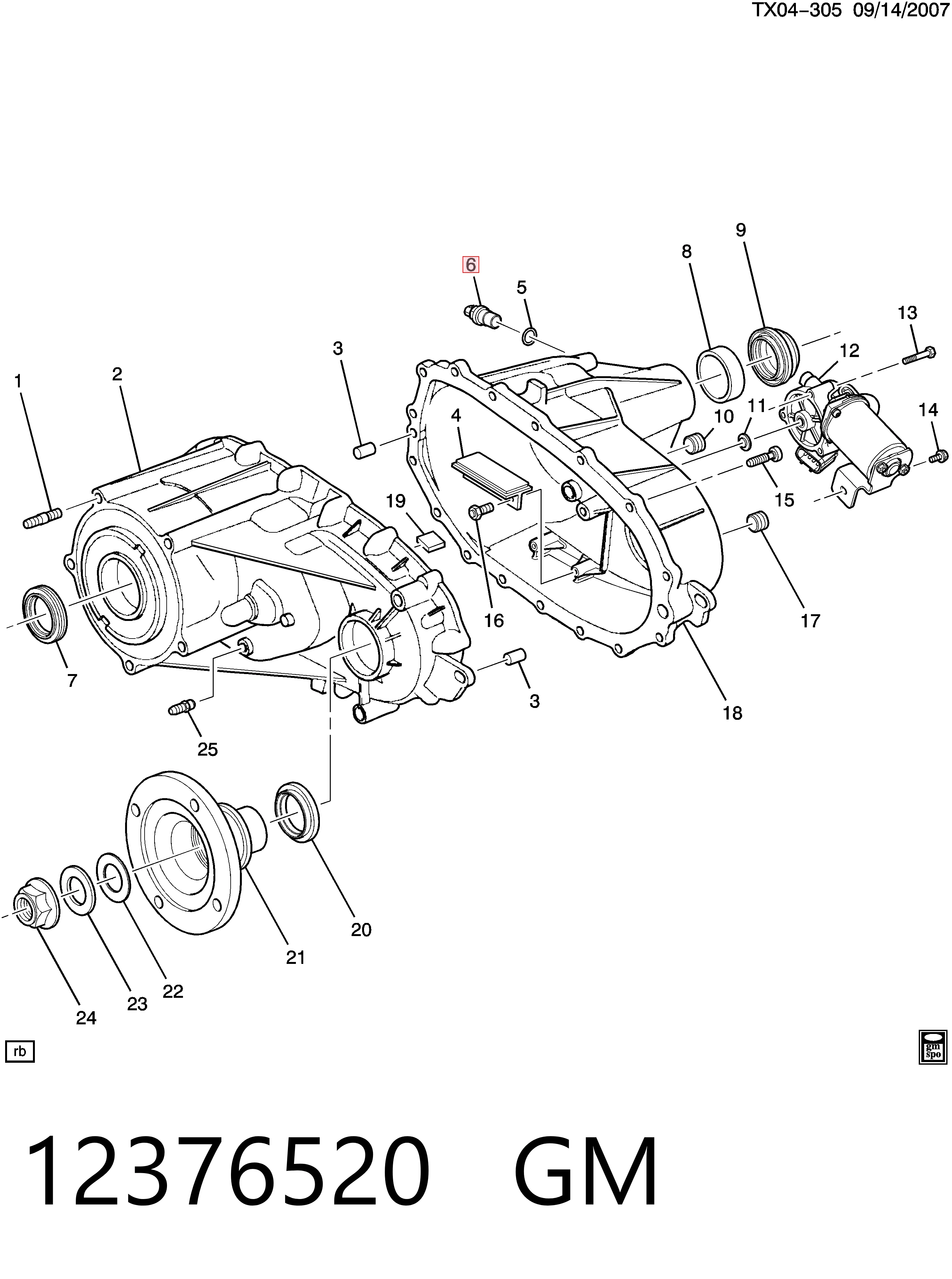 12376520 General Motors Czujnik prędkości