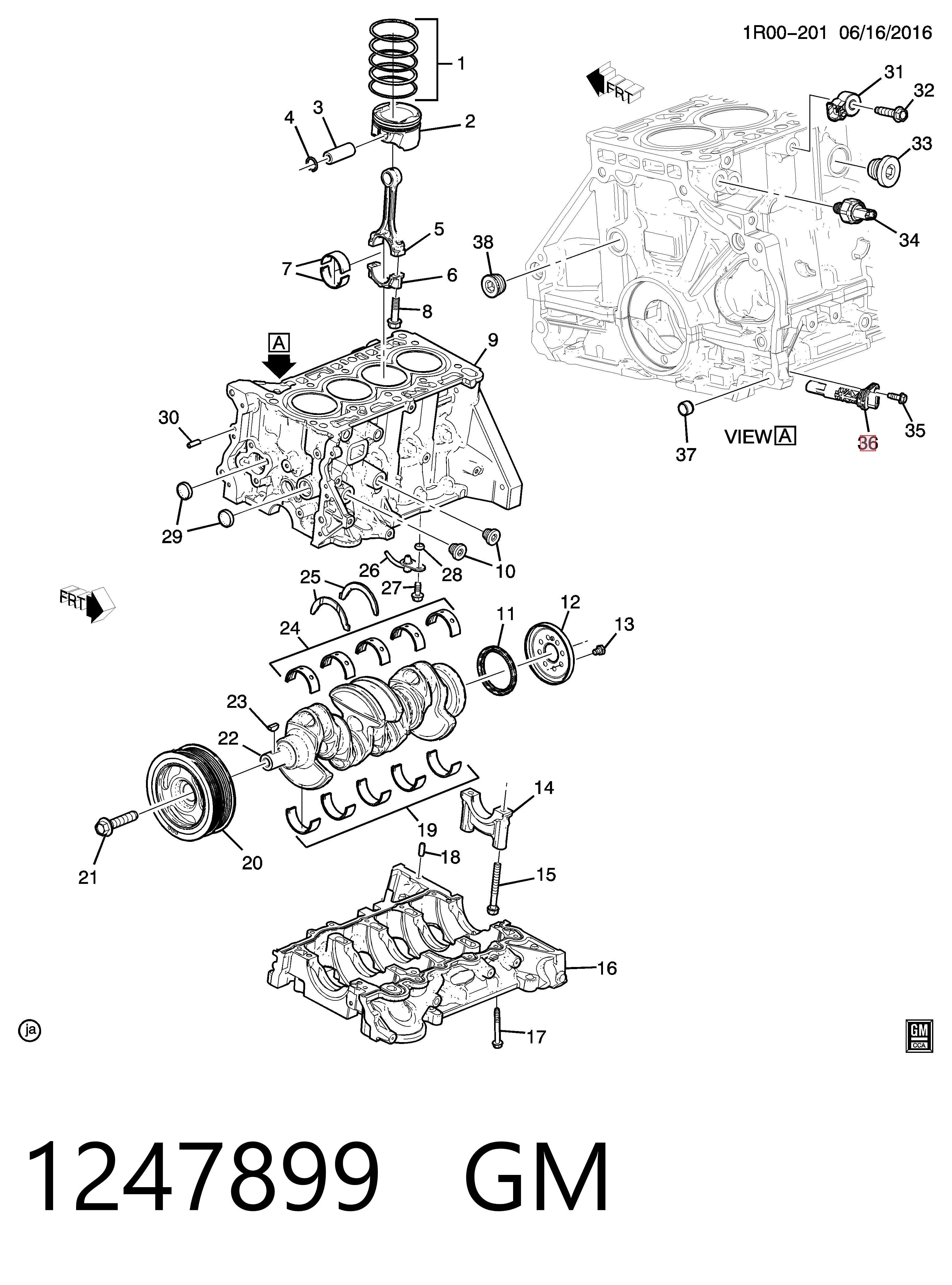 Czujnik położenia wału korbowego do Opel Astra K 