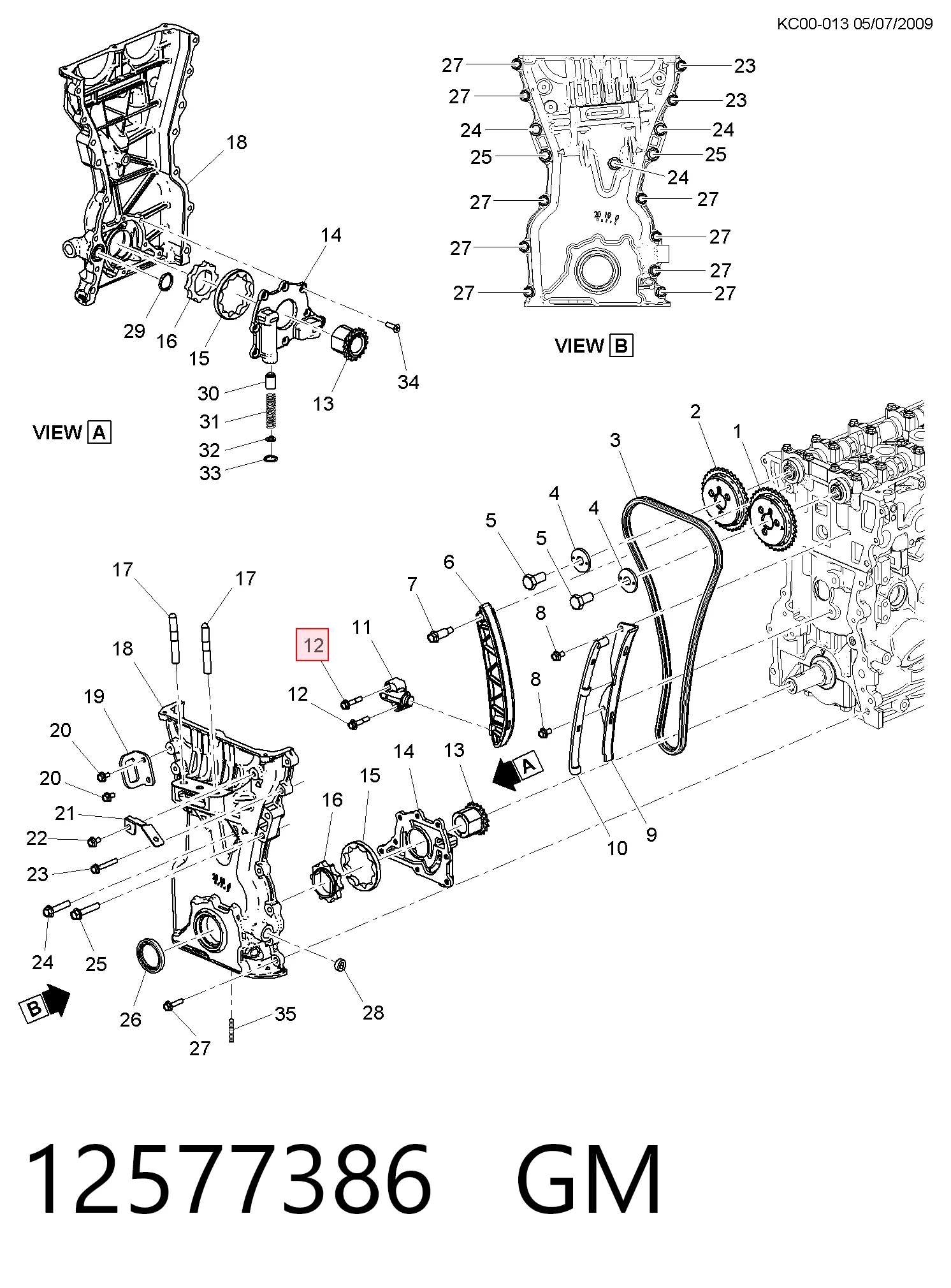 Łańcuch rozrządu, zestaw Opel Zafira B minivan (A05) (2005 - 2011) cena, od 200,59 USD