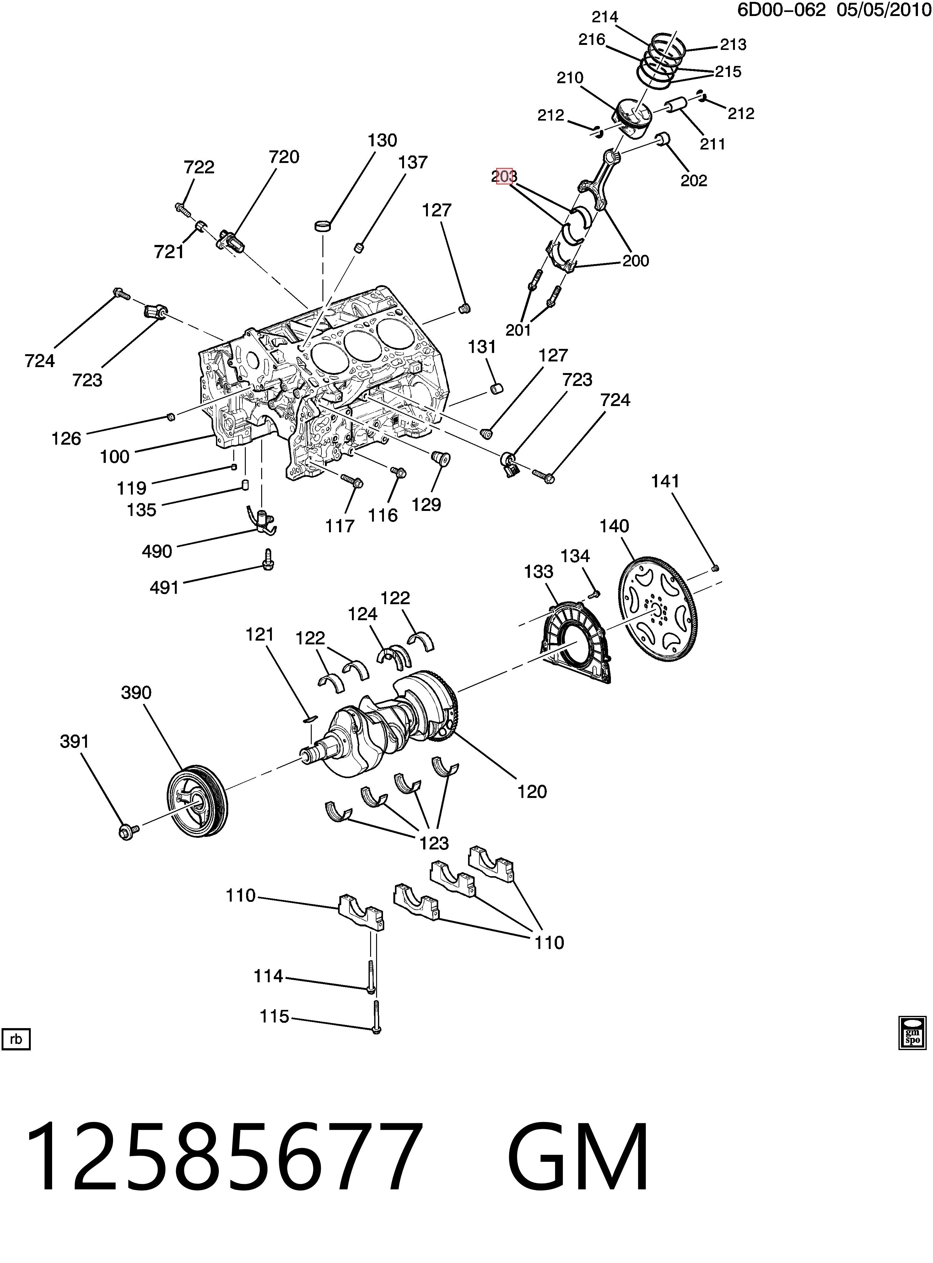 Panewki korbowodowe wału korbowego, zestaw, standardowe (STD) Opel Insignia A sedana (G09) (2008 - 2017) cena, od 53,44 USD