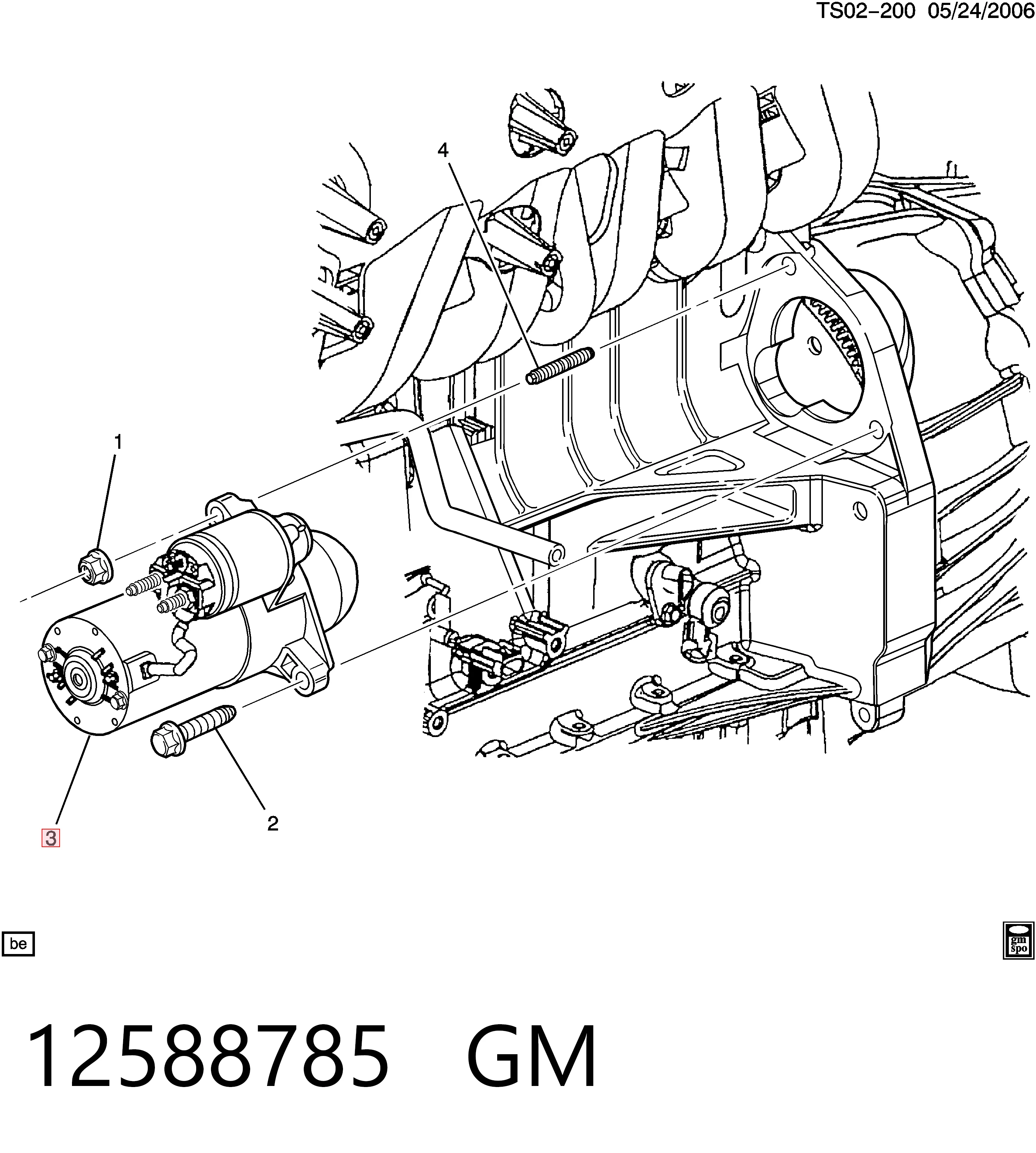 12588785 General Motors Rozrusznik