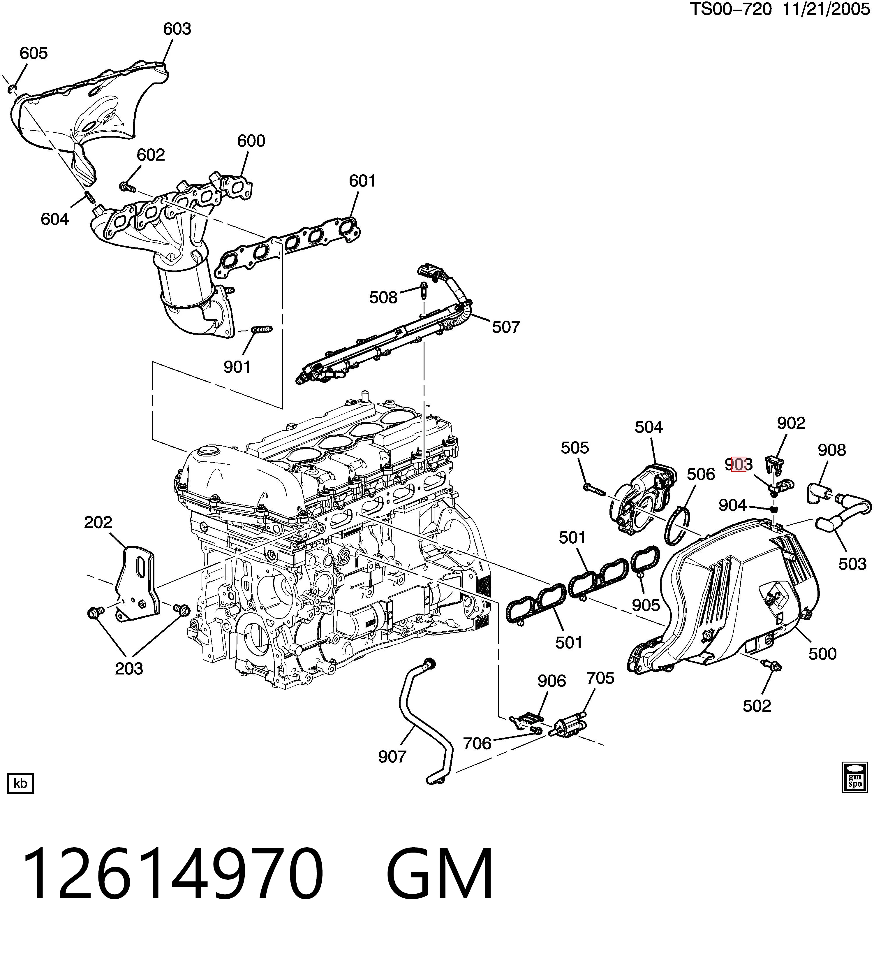 12614970 General Motors Czujnik ciśnienia w kolektorze ssącym, MAP