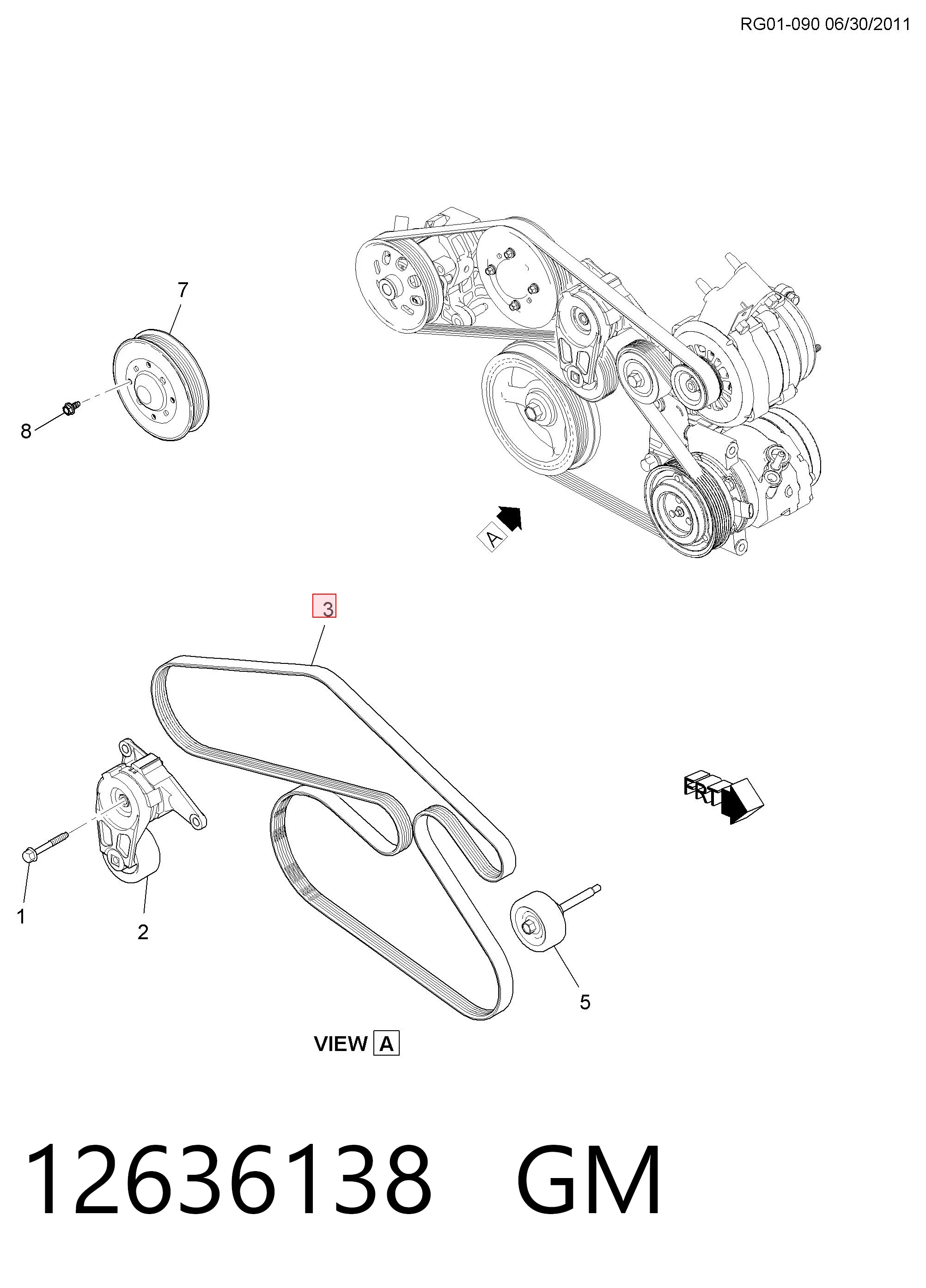 Pas napędowy mechanizmów do Hyundai Santa Fe IV TM, TMA