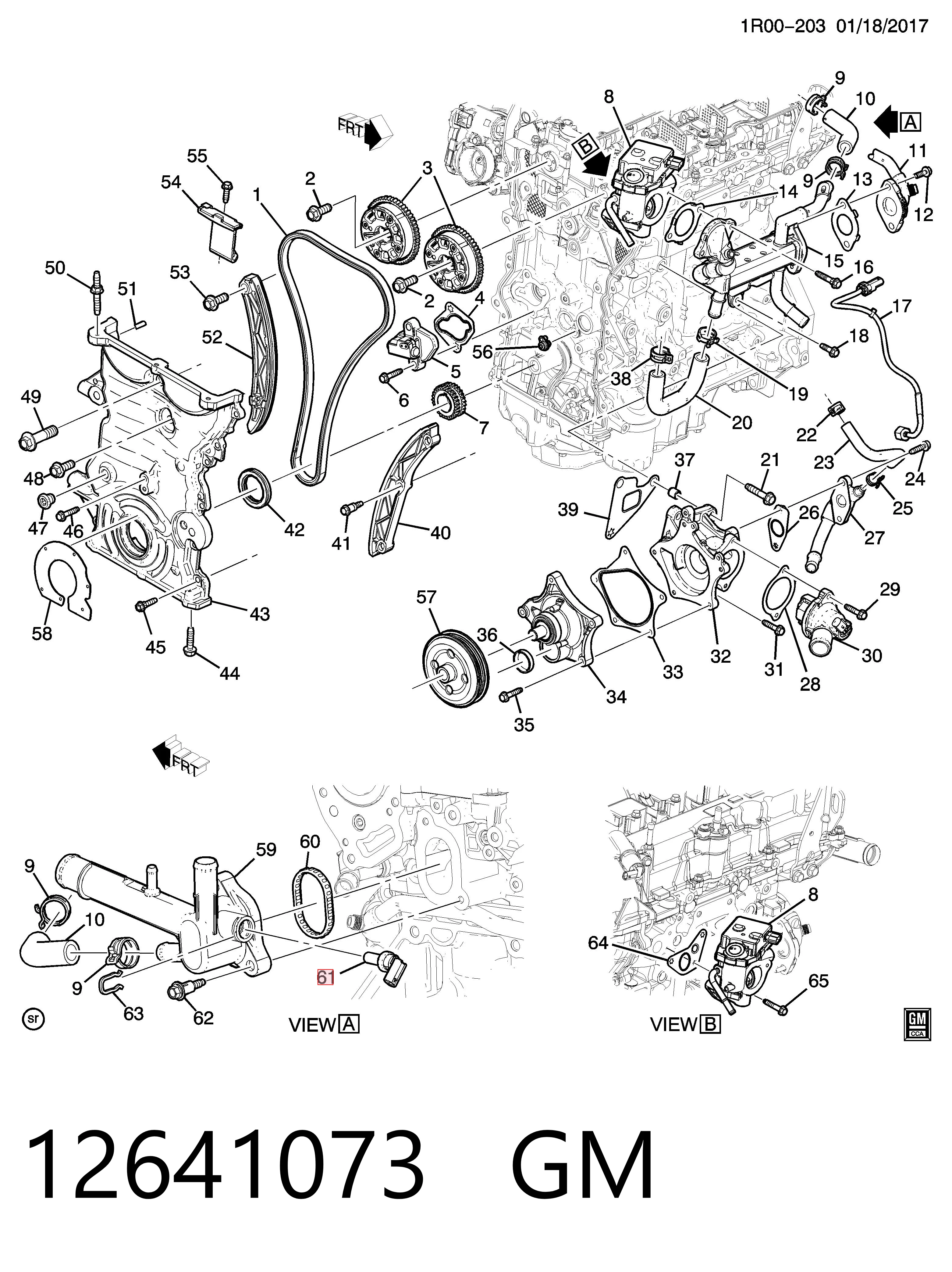 12641073 General Motors Czujnik temperatury płynu chłodzącego