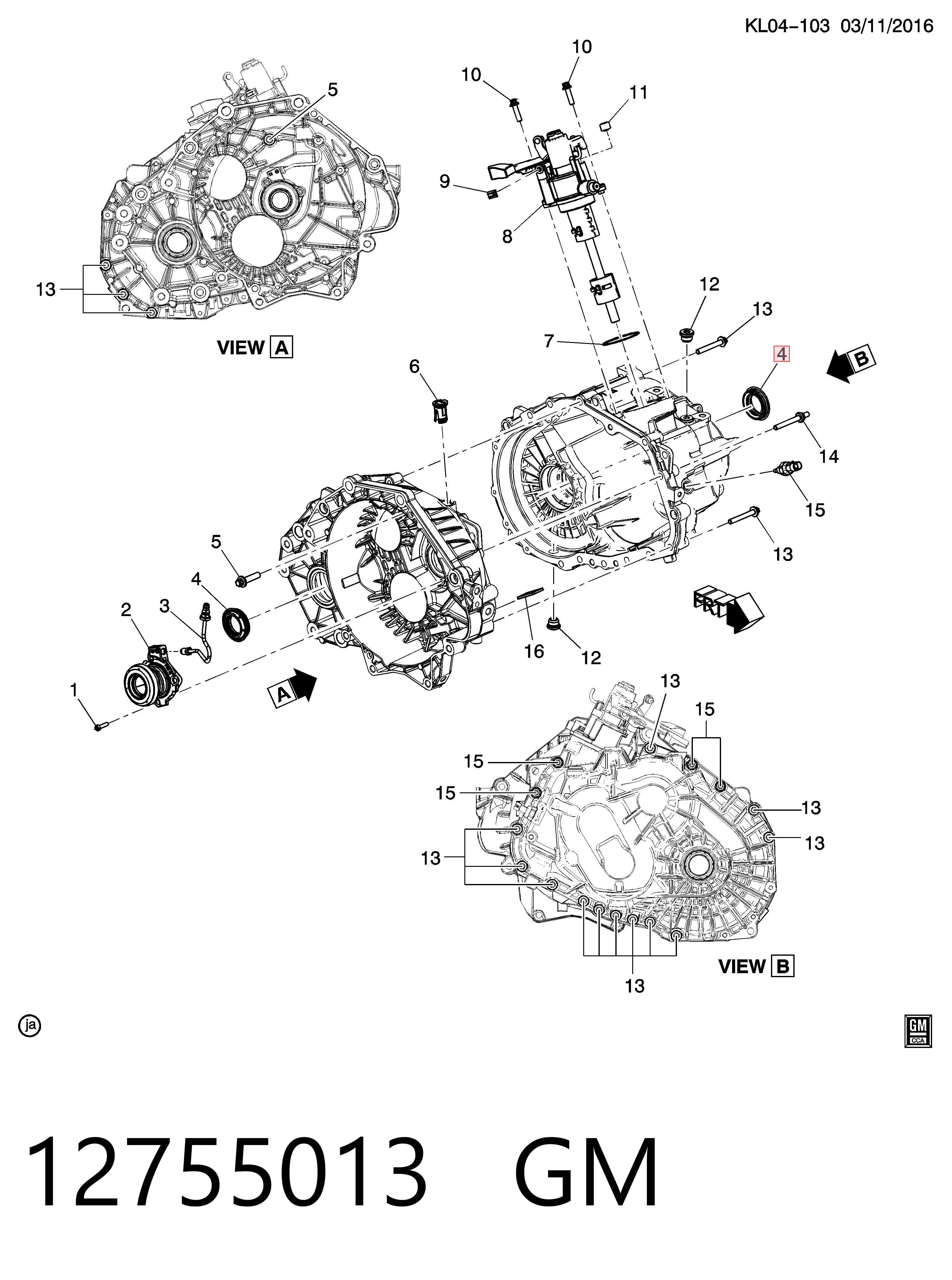 Uszczelniacz półosi mostu przedniego do Opel Zafira B A05