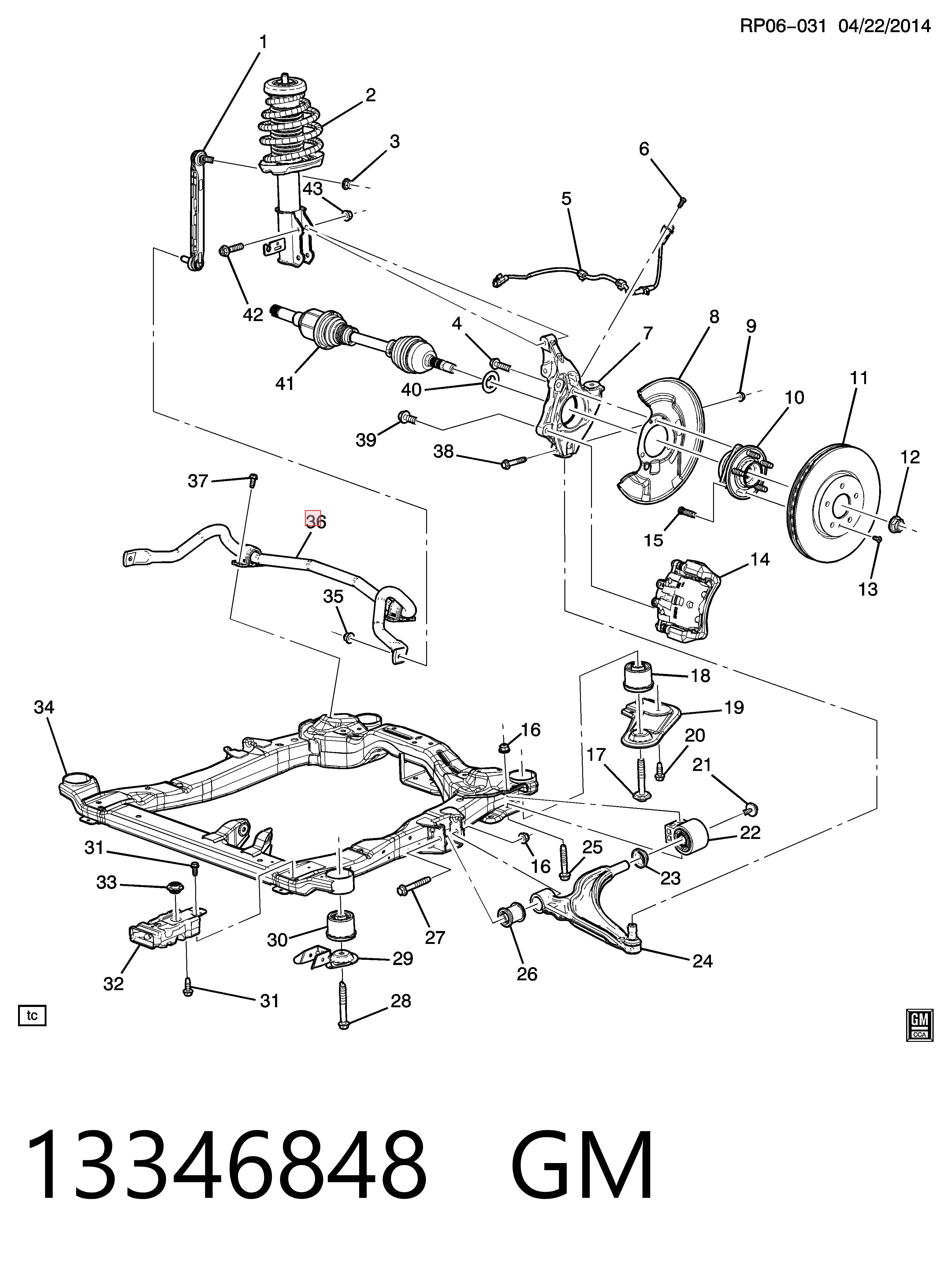 Stabilizator przedni do Opel Astra J Sports Tourer P10