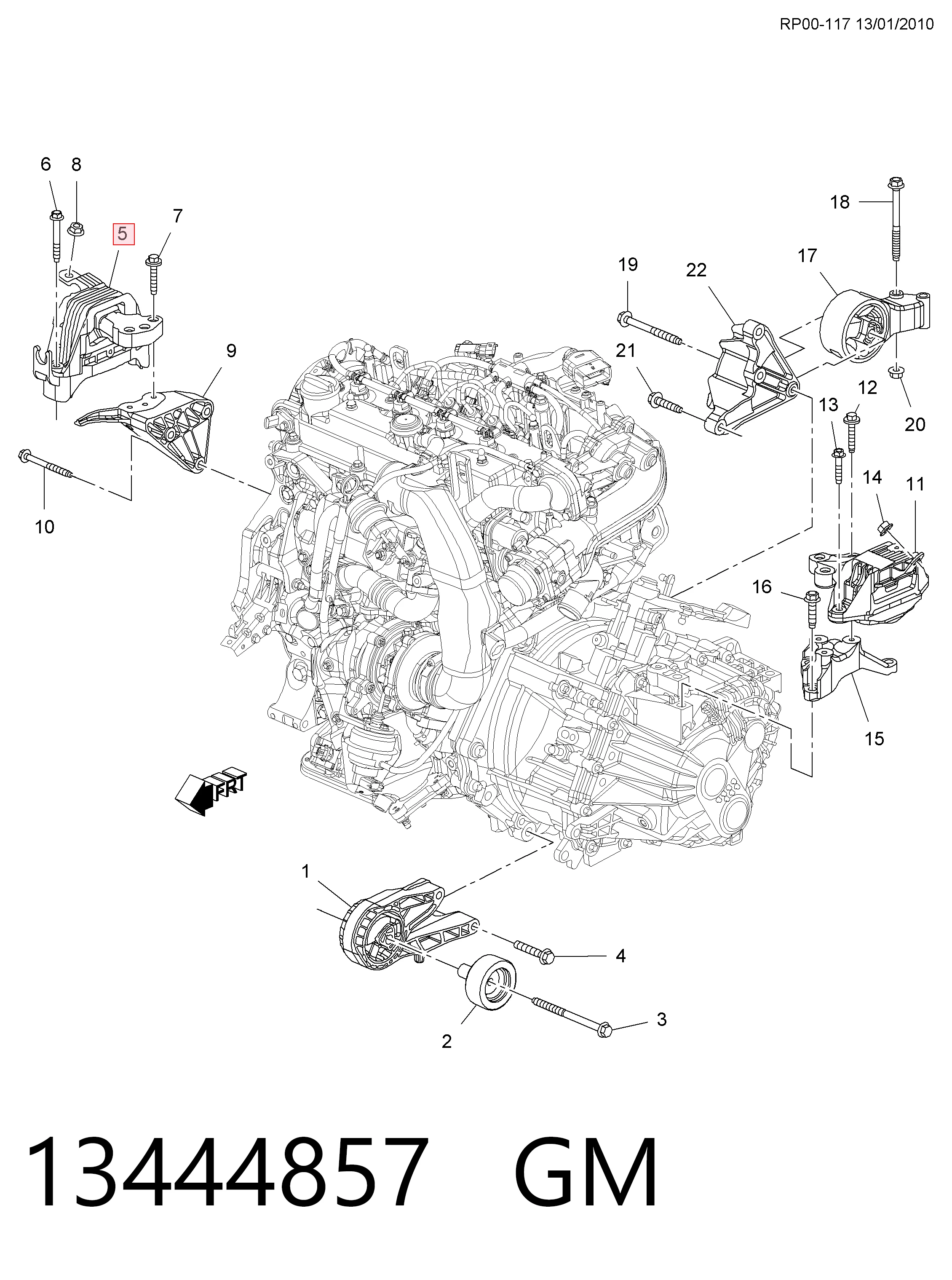 Poduszka (podpora) silnika prawa Opel Astra J sedana (69) (2012 - 2015) cena, od 59,67 USD