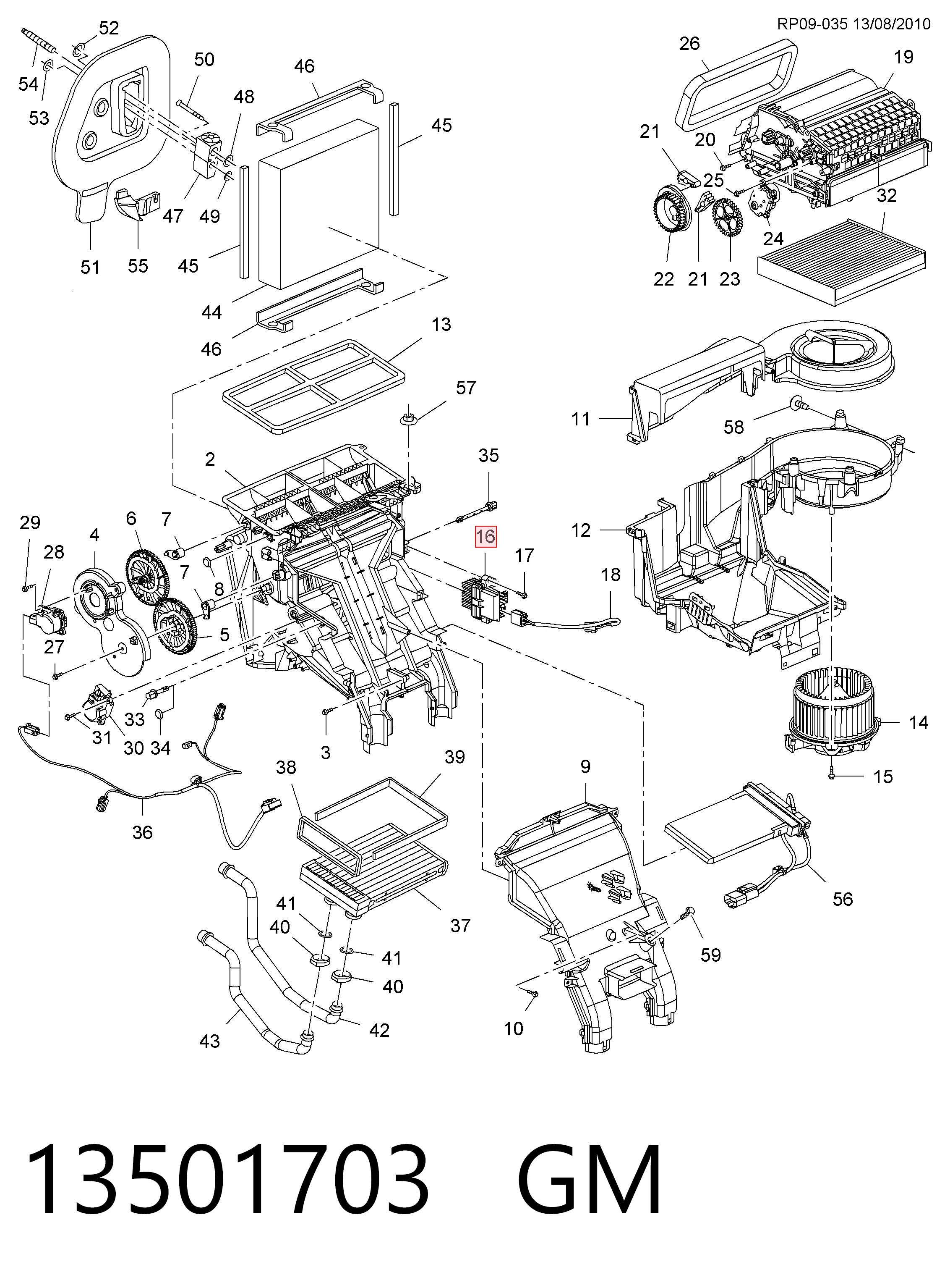 Do koszyka Rezystor wentylatora nagrzewnicy (ogrzewacza kabiny) Opel Zafira C P12