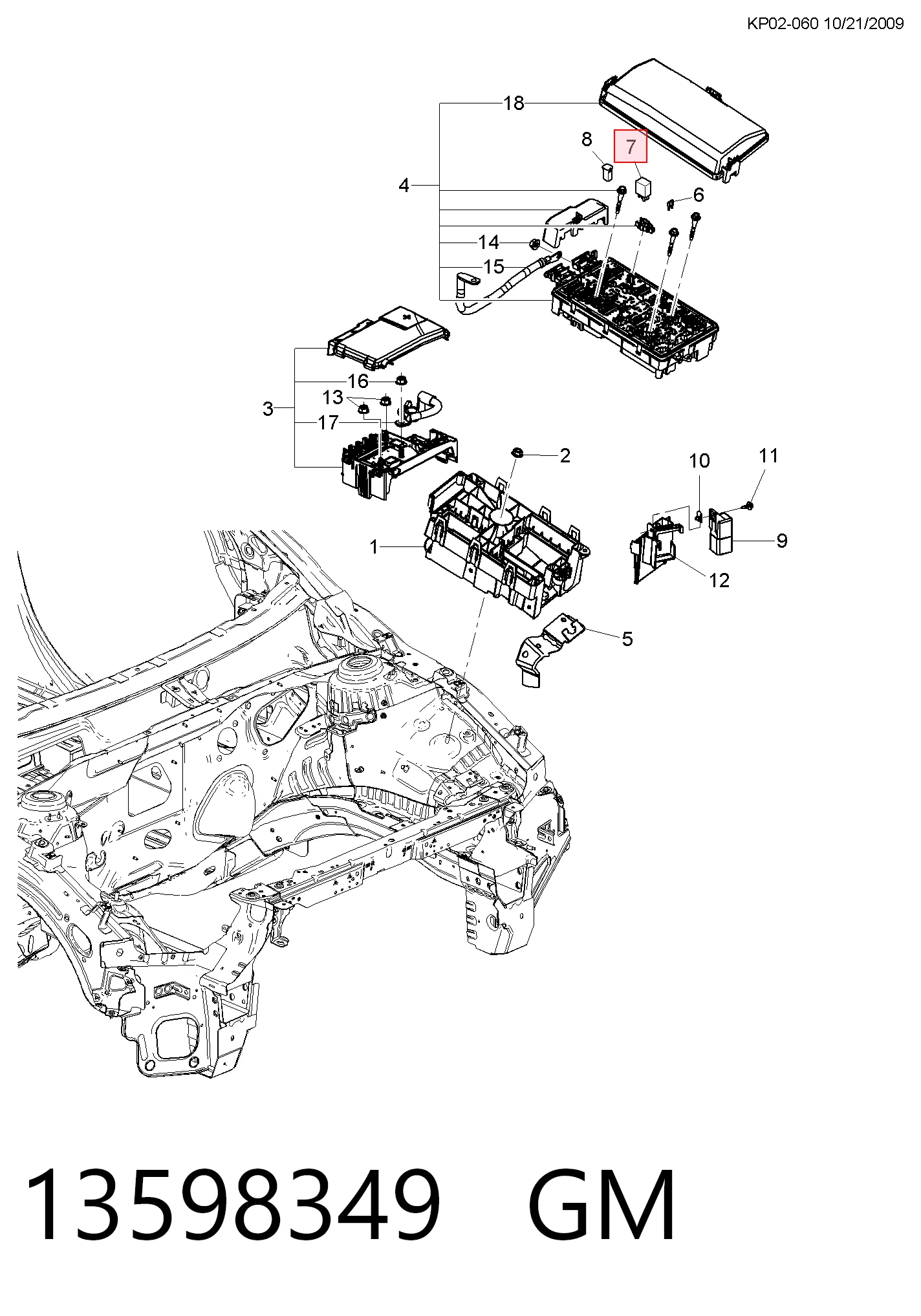 Do koszyka Przekaźnik wentylatora Opel Zafira B A05