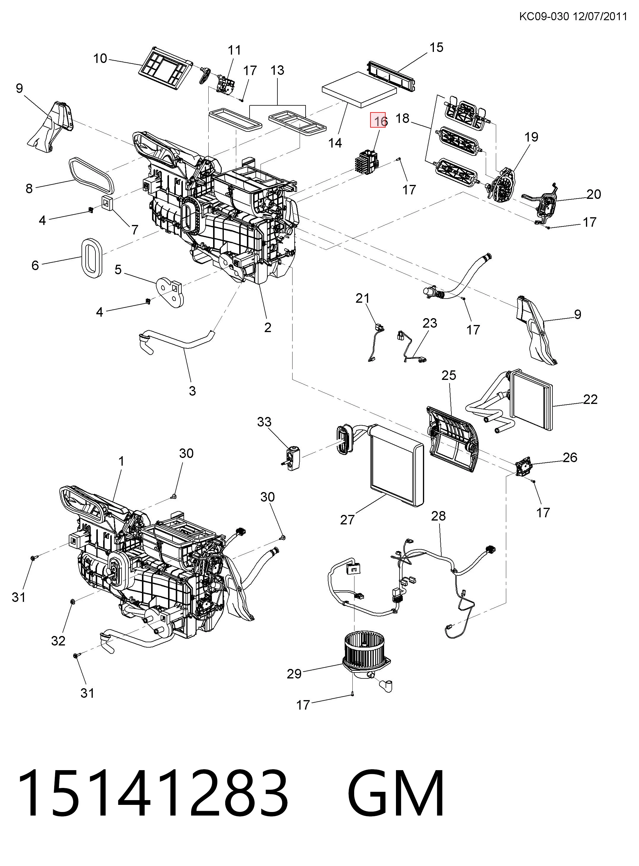 15141283 General Motors Rezystor wentylatora nagrzewnicy (ogrzewacza kabiny)