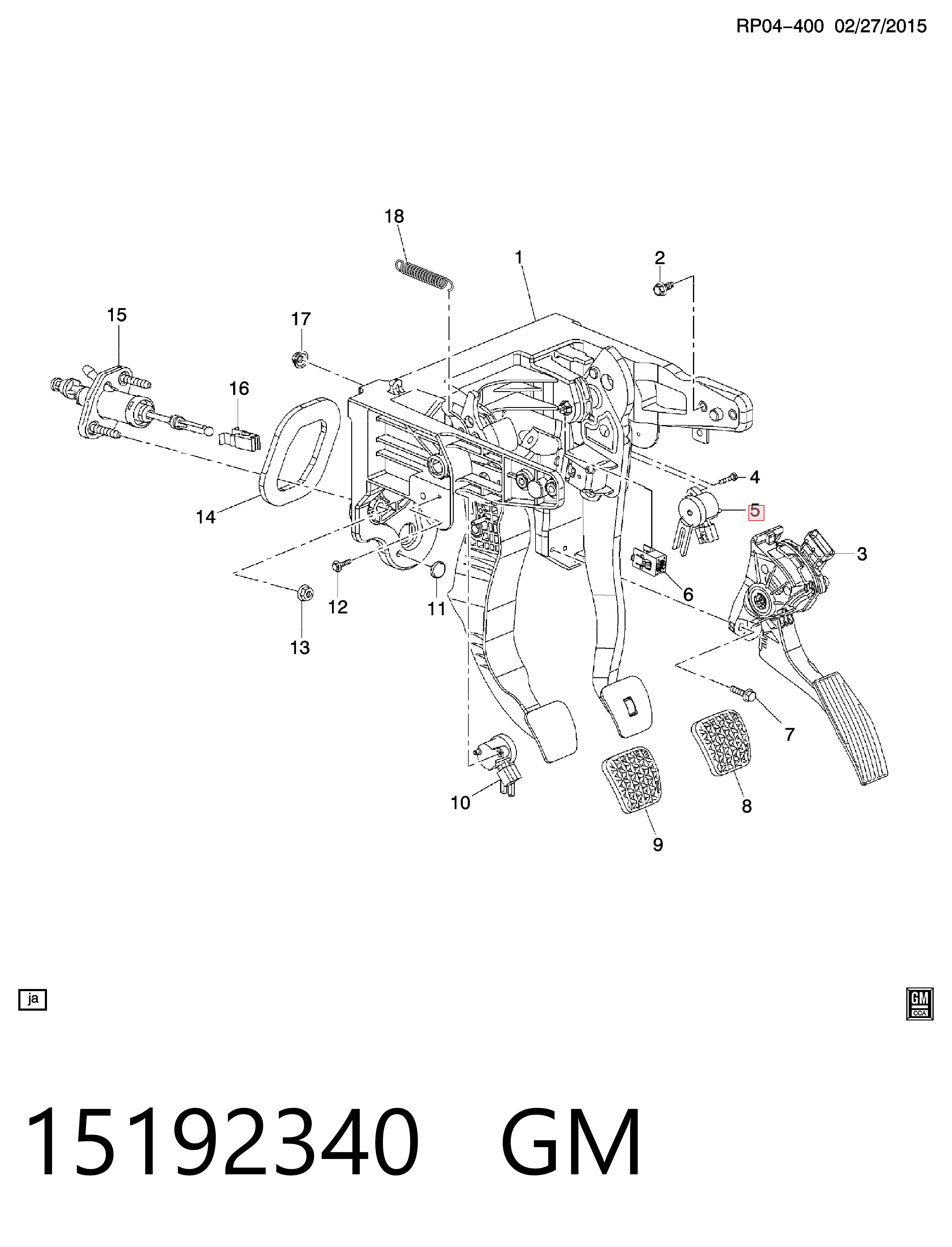 Czujnik włącznika świała stop do Opel Astra J Sports Tourer P10