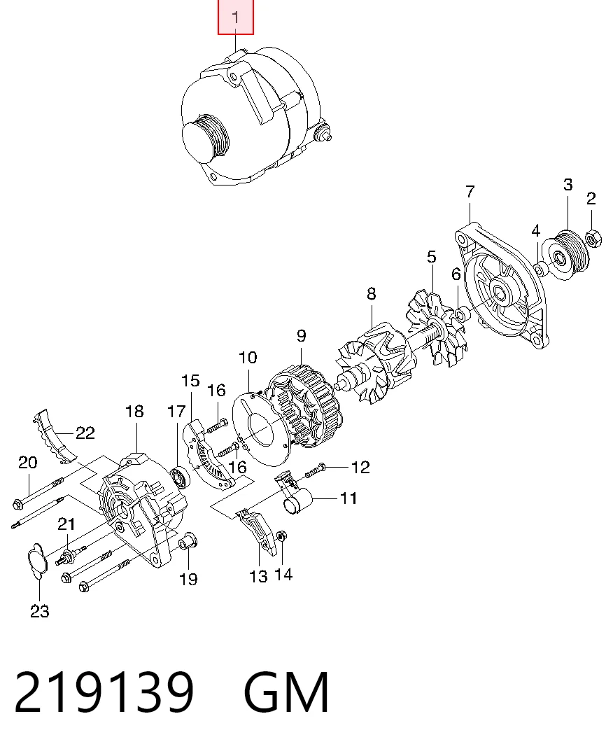  Alternator Daewoo Lanos 