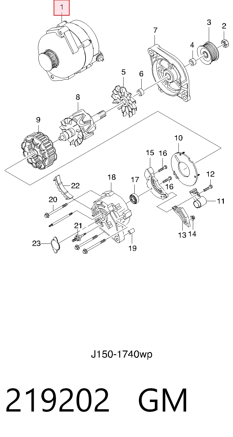  Alternator Daewoo Nubira 1