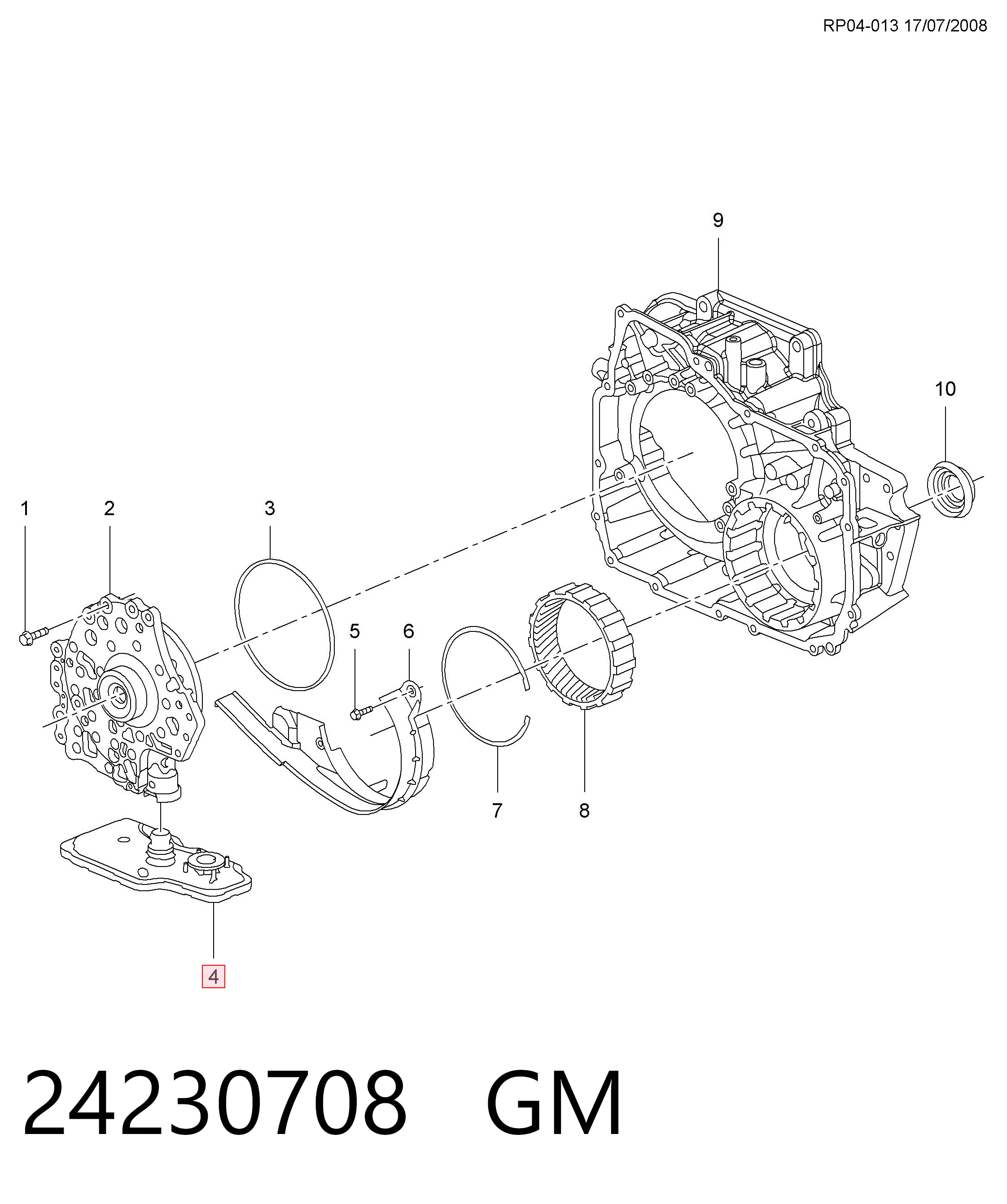  Filtr automatycznej skrzyni biegów Chevrolet Aveo 3