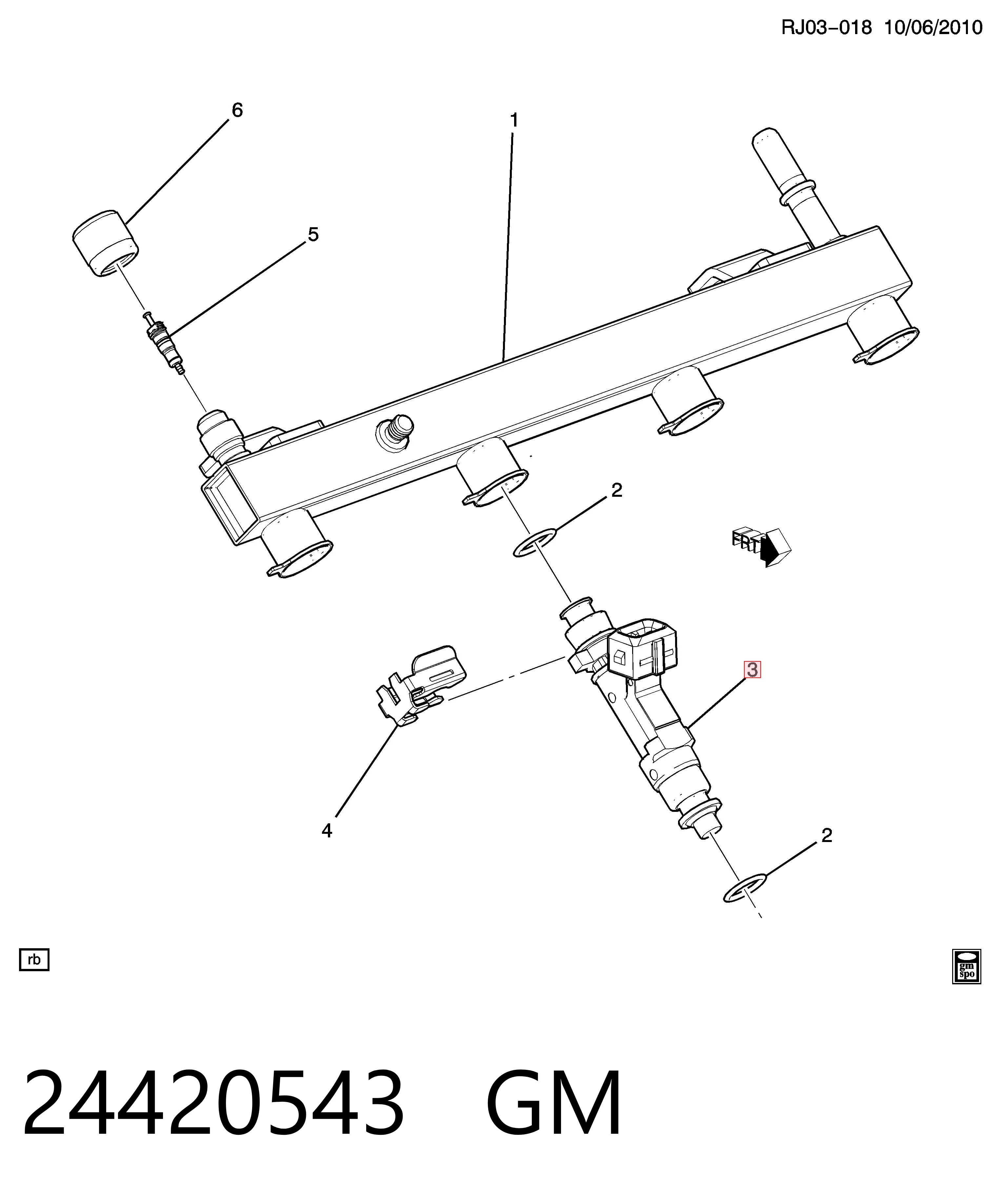 Wtryskiwacz paliwa do Chevrolet Aveo III T300