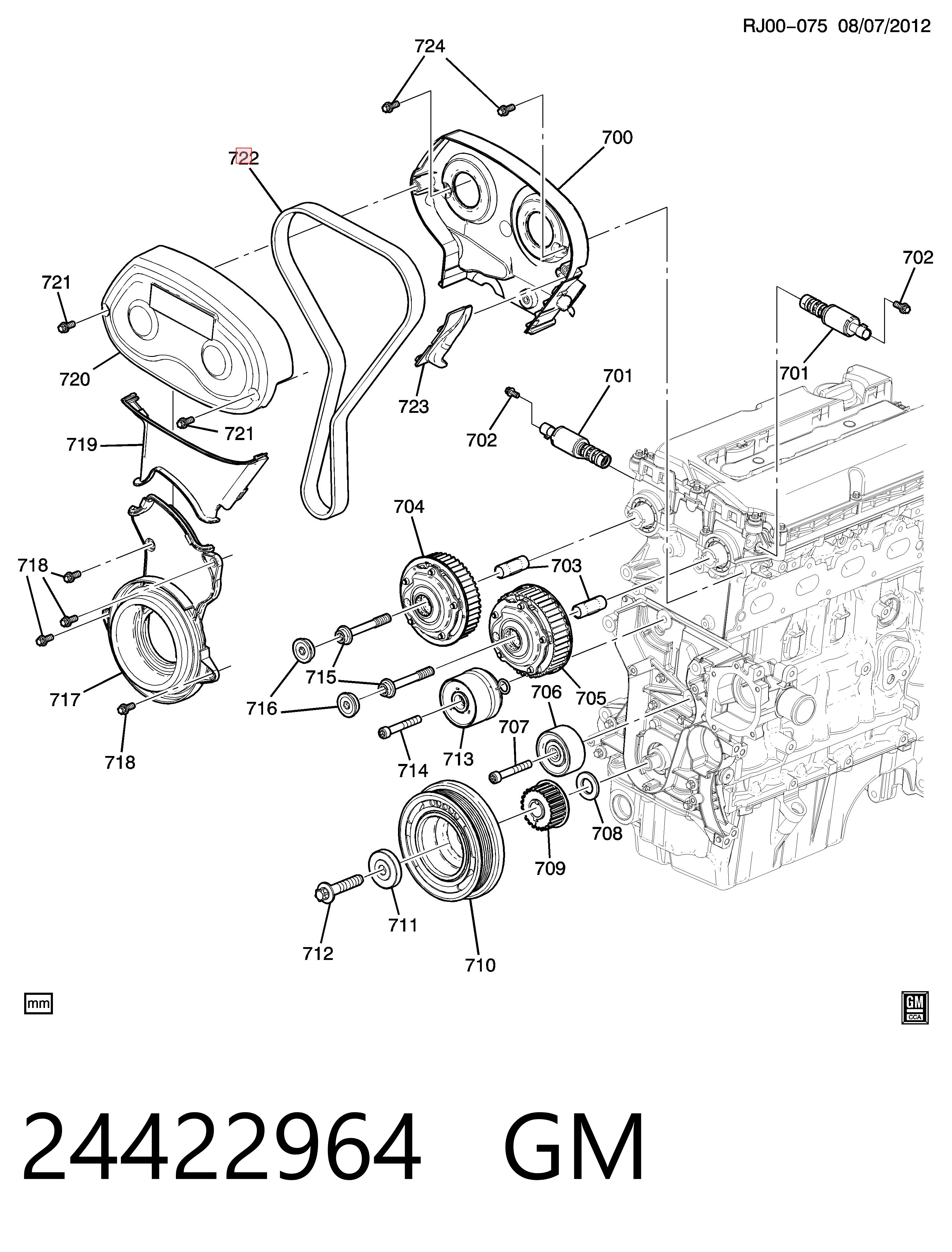  Pasek rozrządu Opel Astra 