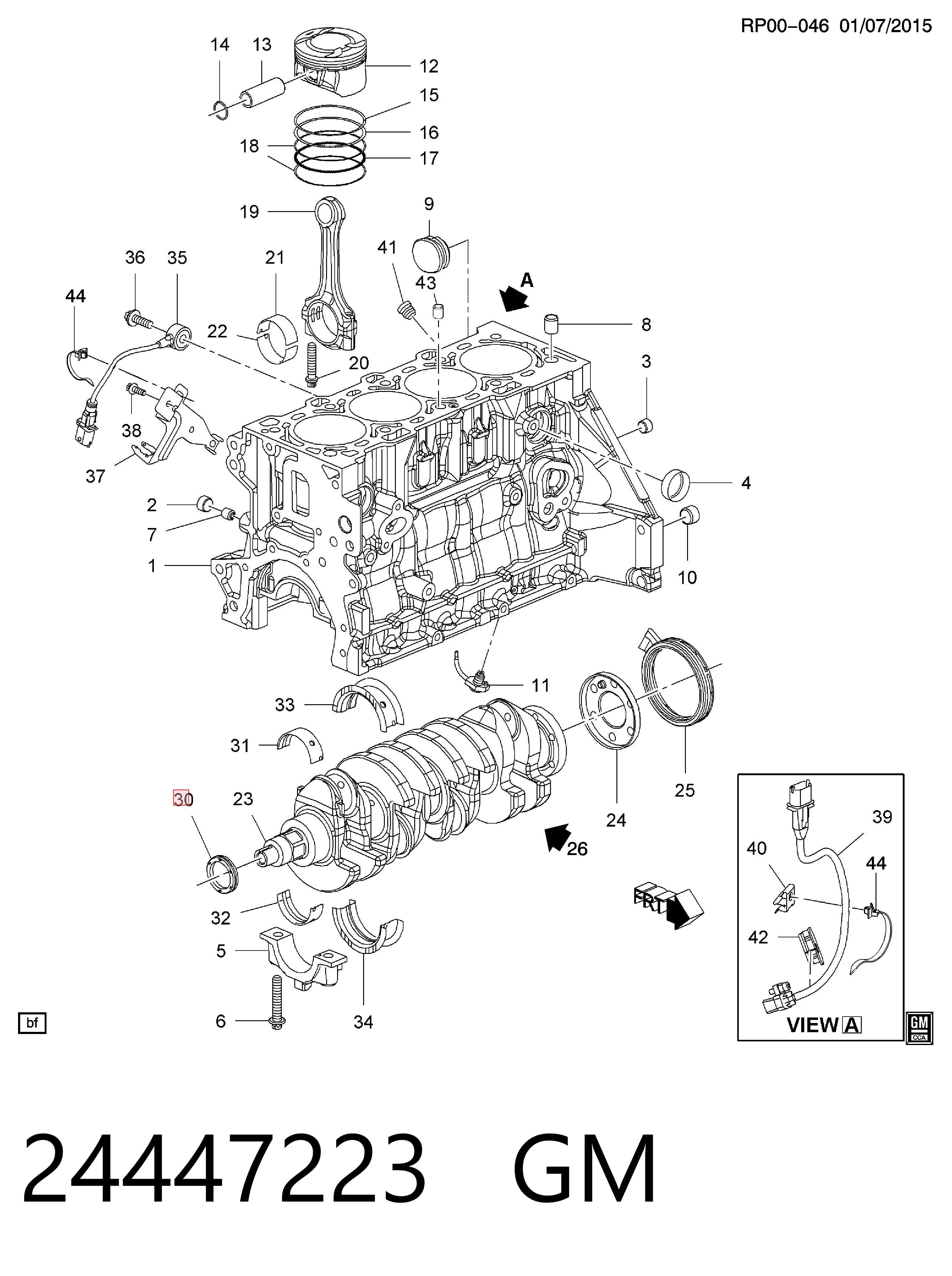 Uszczelniacz wału korbowego przedni Hyundai/Kia 24447223 cena, od 8,11 USD