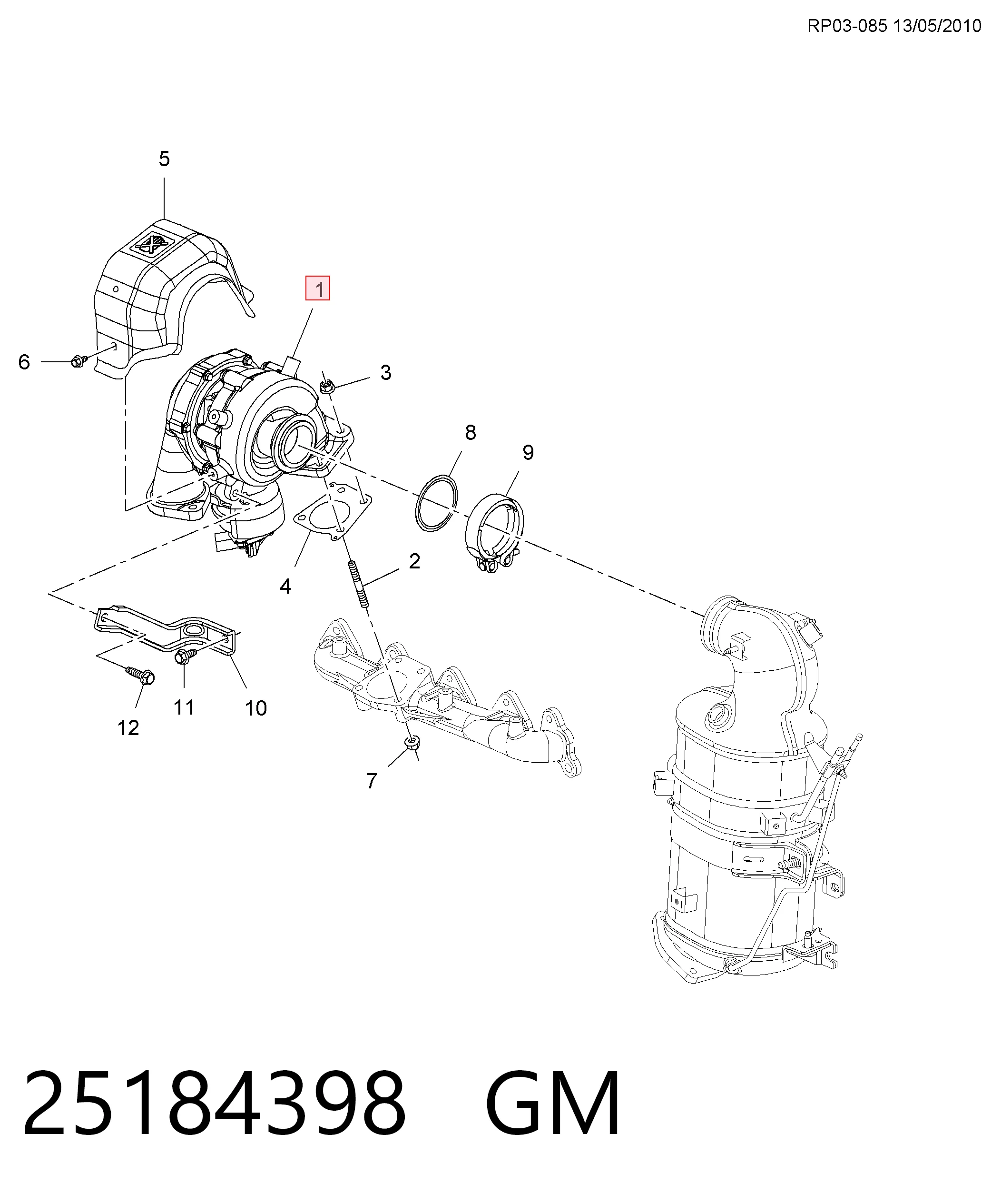 Turbina do Chevrolet Cruze  J300