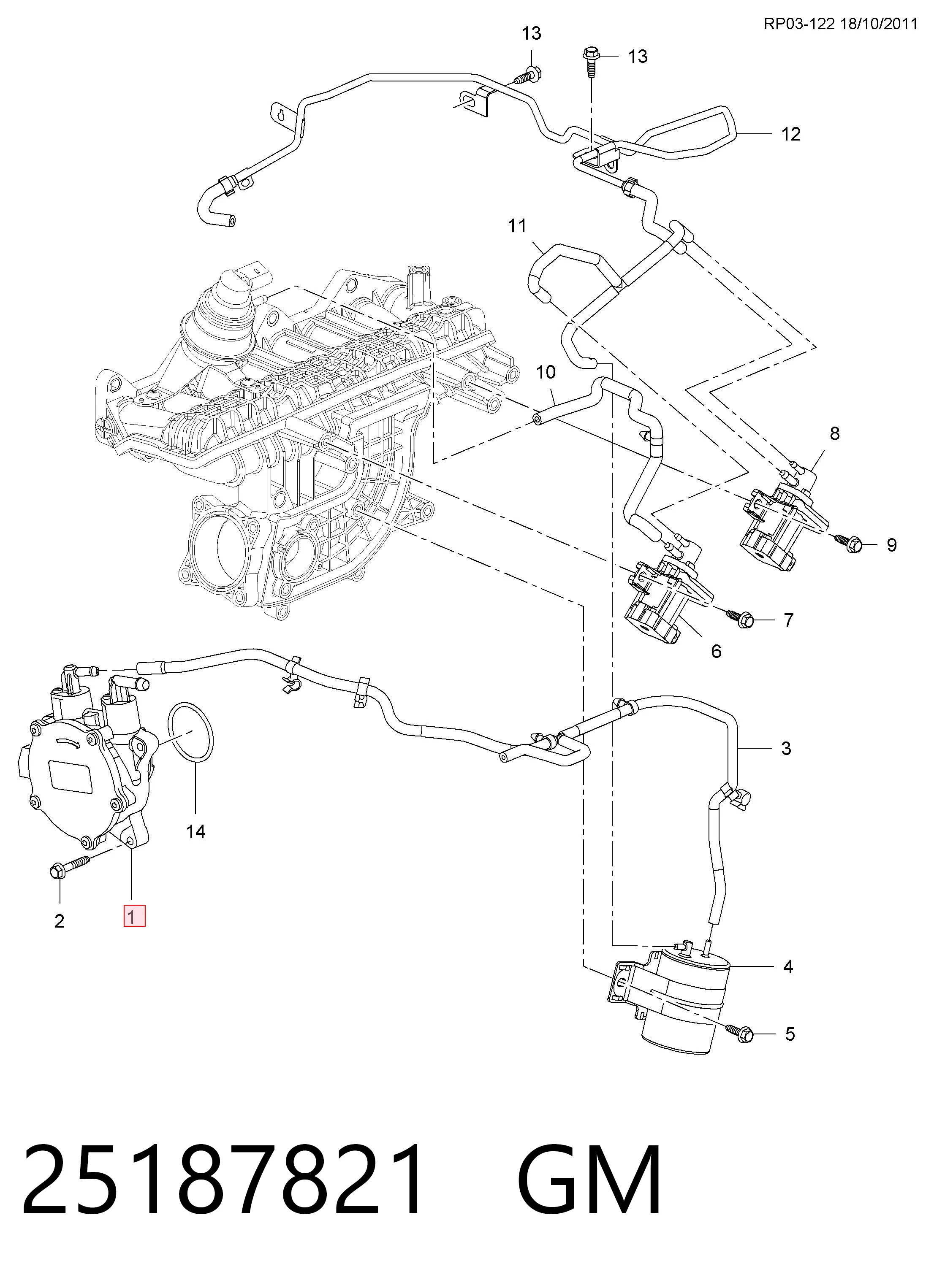 Pompa podciśnienia do Opel Antara A L07