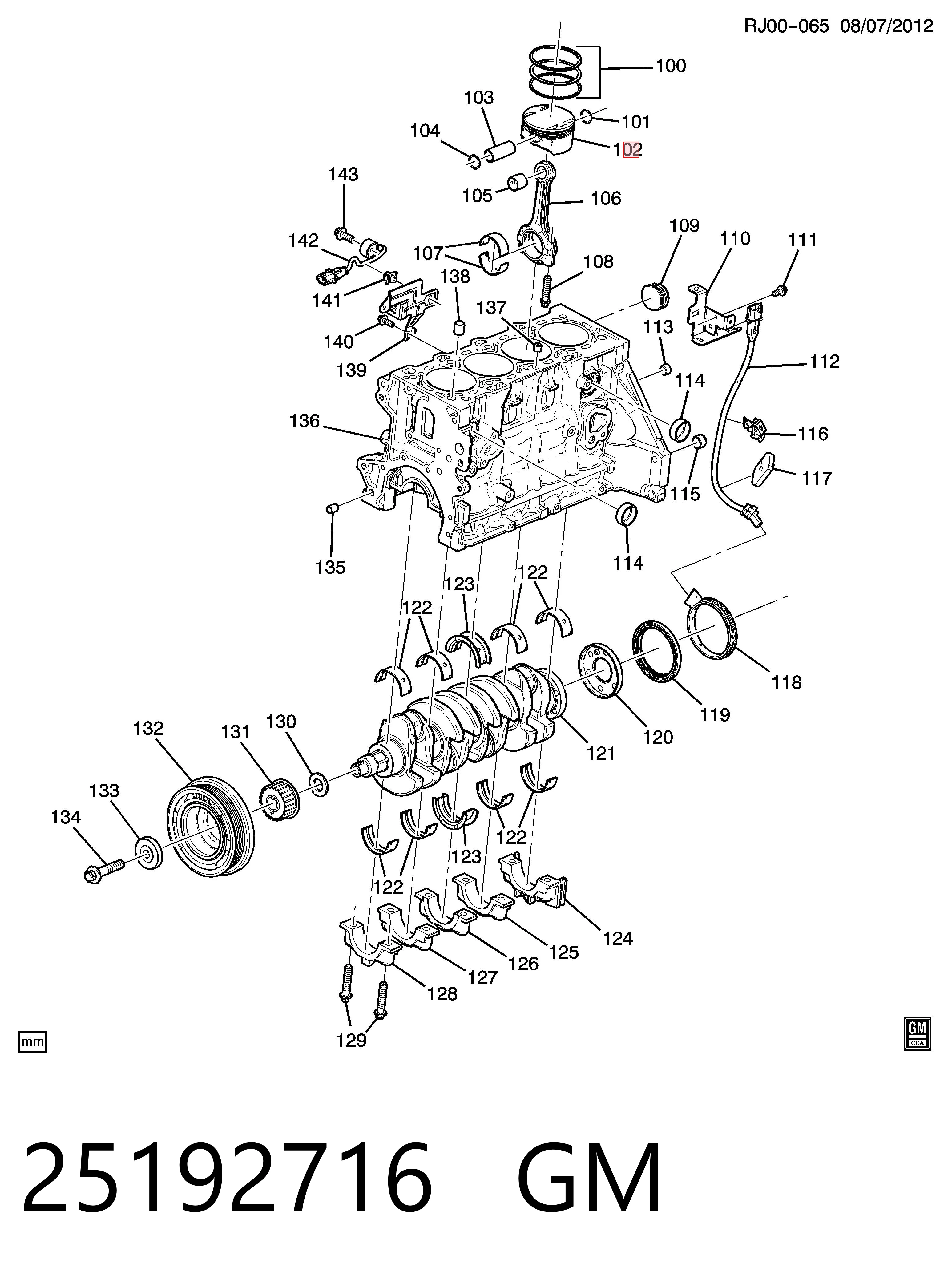 Tłok, komplet do jednego cylindru, STD Opel Zafira B minivan (A05) (2005 - 2011) cena, od 93,88 USD