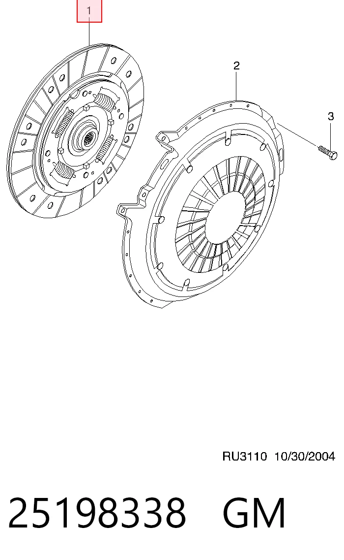 Tarcza sprzęgła do Chevrolet Aveo T250, T255