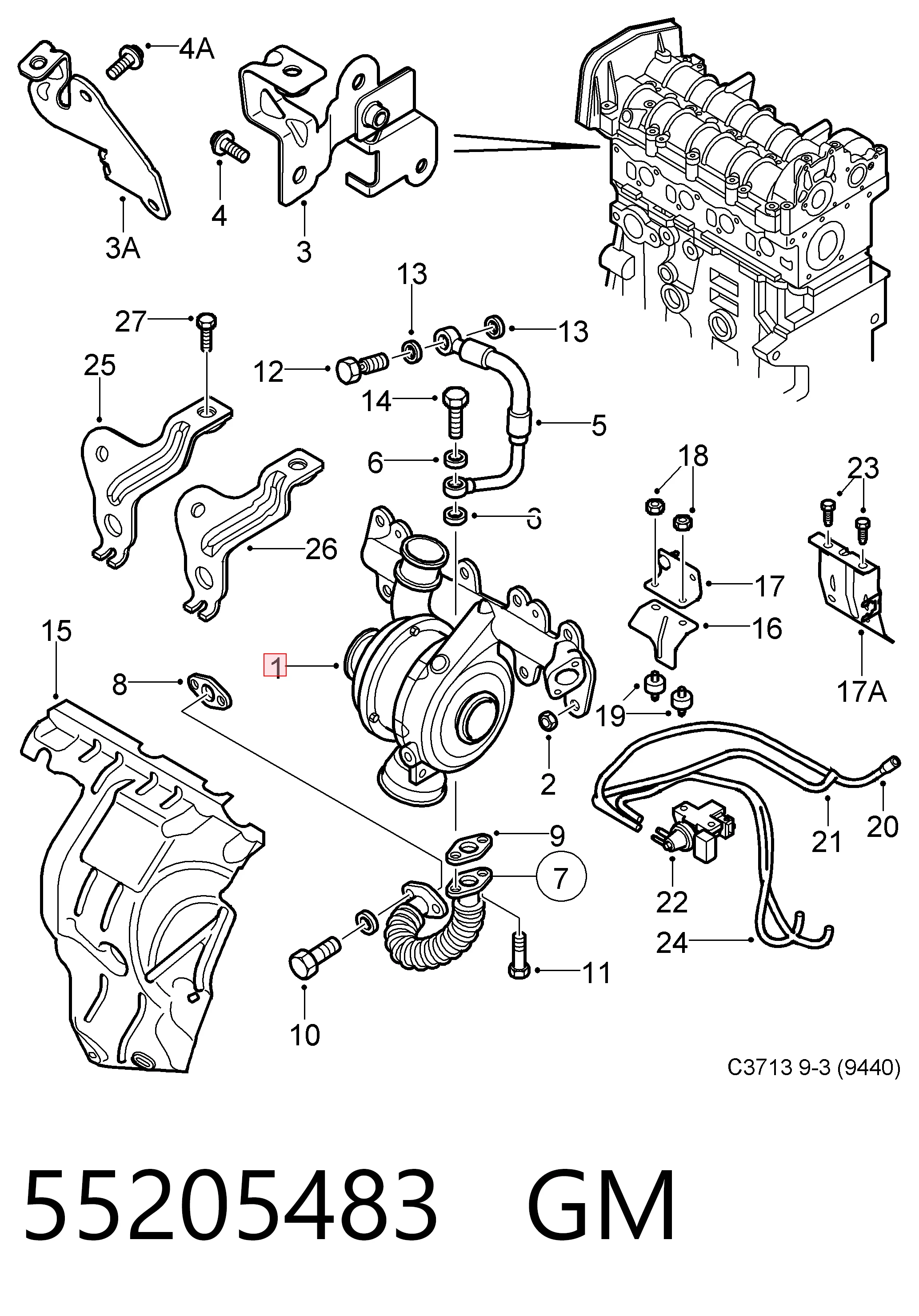 Do koszyka 7663405002S Garrett Turbina